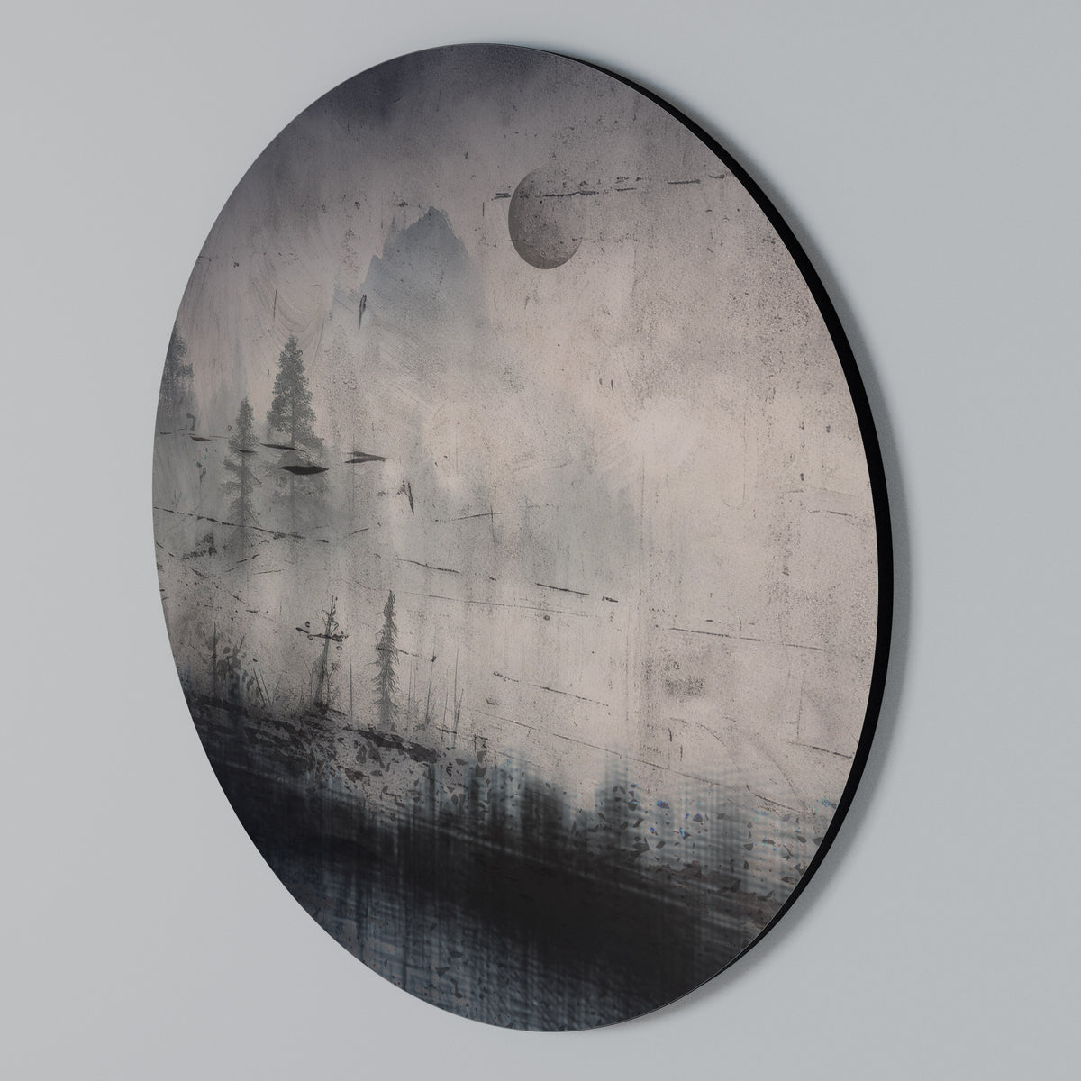 ECLIPSE OF SERENITY Στρογγυλός πίνακας ζωγραφικής