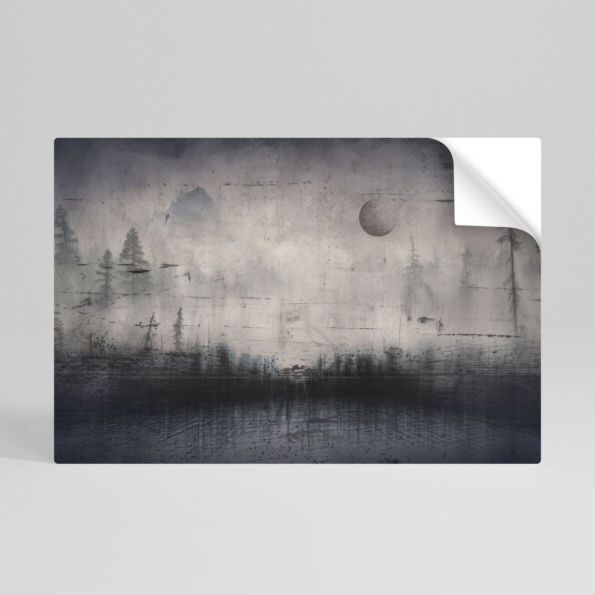 ECLIPSE OF SERENITY Peel and Stick Horizontal Poster