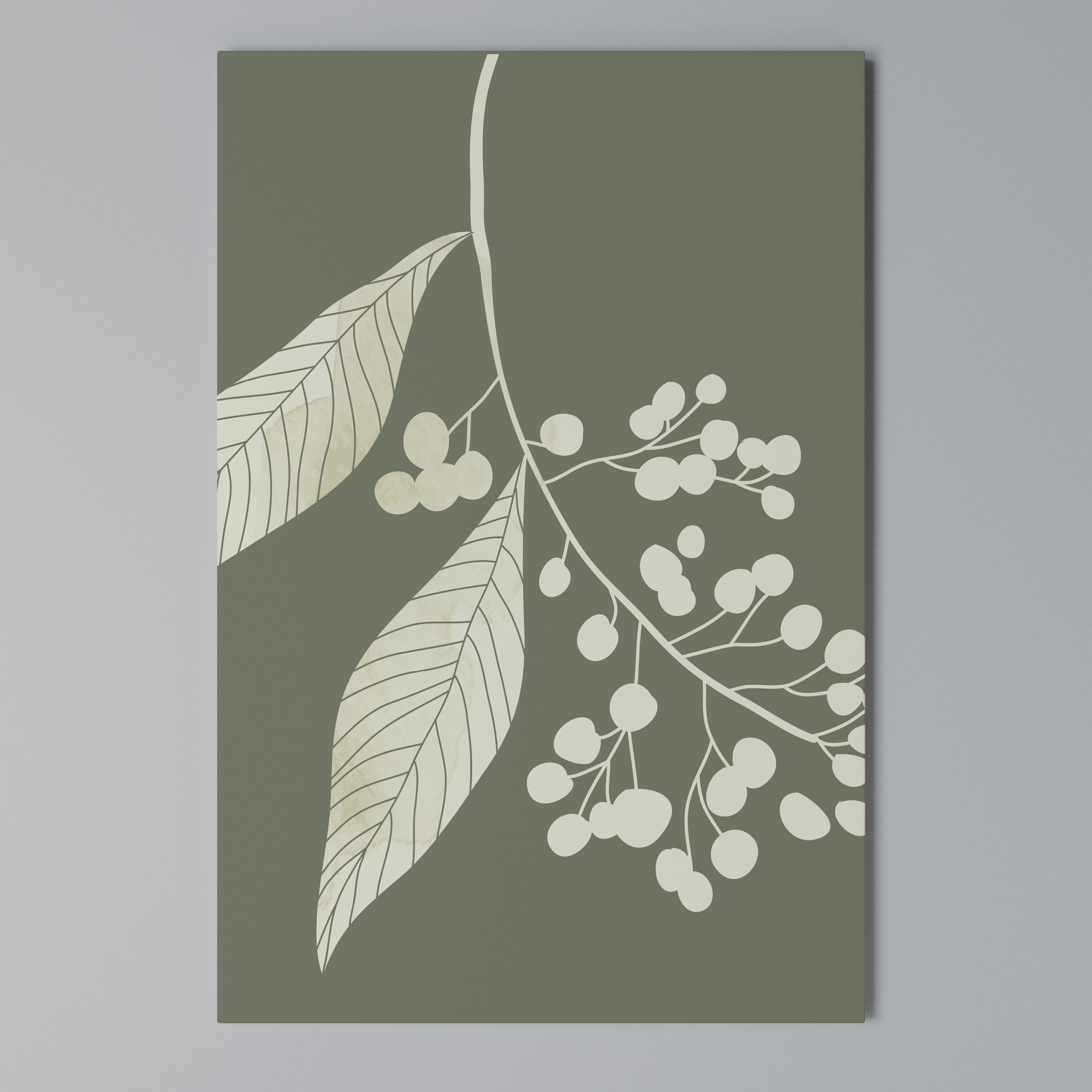 SERENE LEAFY FANTASIES Κατακόρυφος Πίνακας σε Καμβά