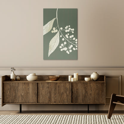 SERENE LEAFY FANTASIES Κατακόρυφος Πίνακας σε Καμβά