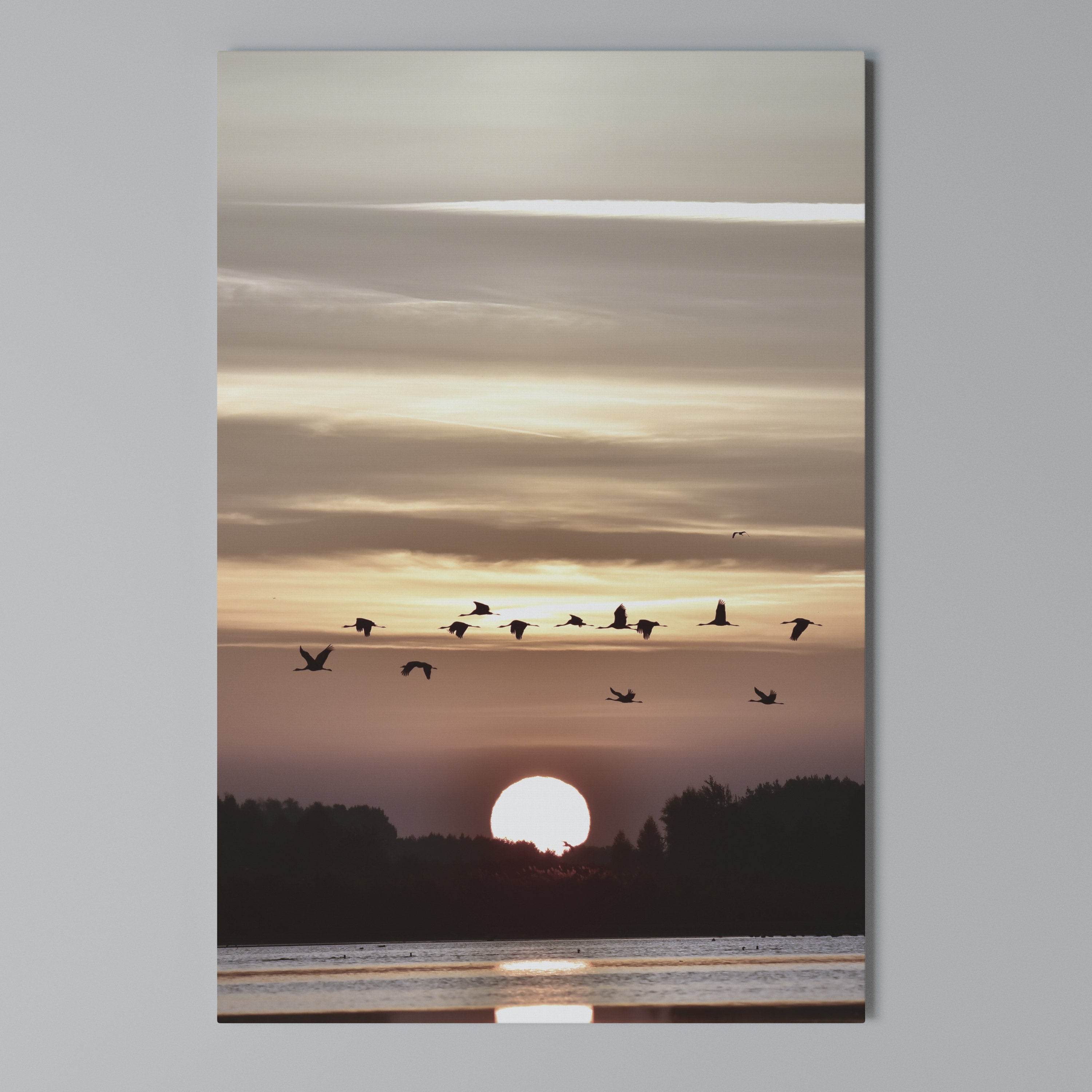 SUNSET FLIGHT SYMPHONY Κατακόρυφος Πίνακας σε Καμβά