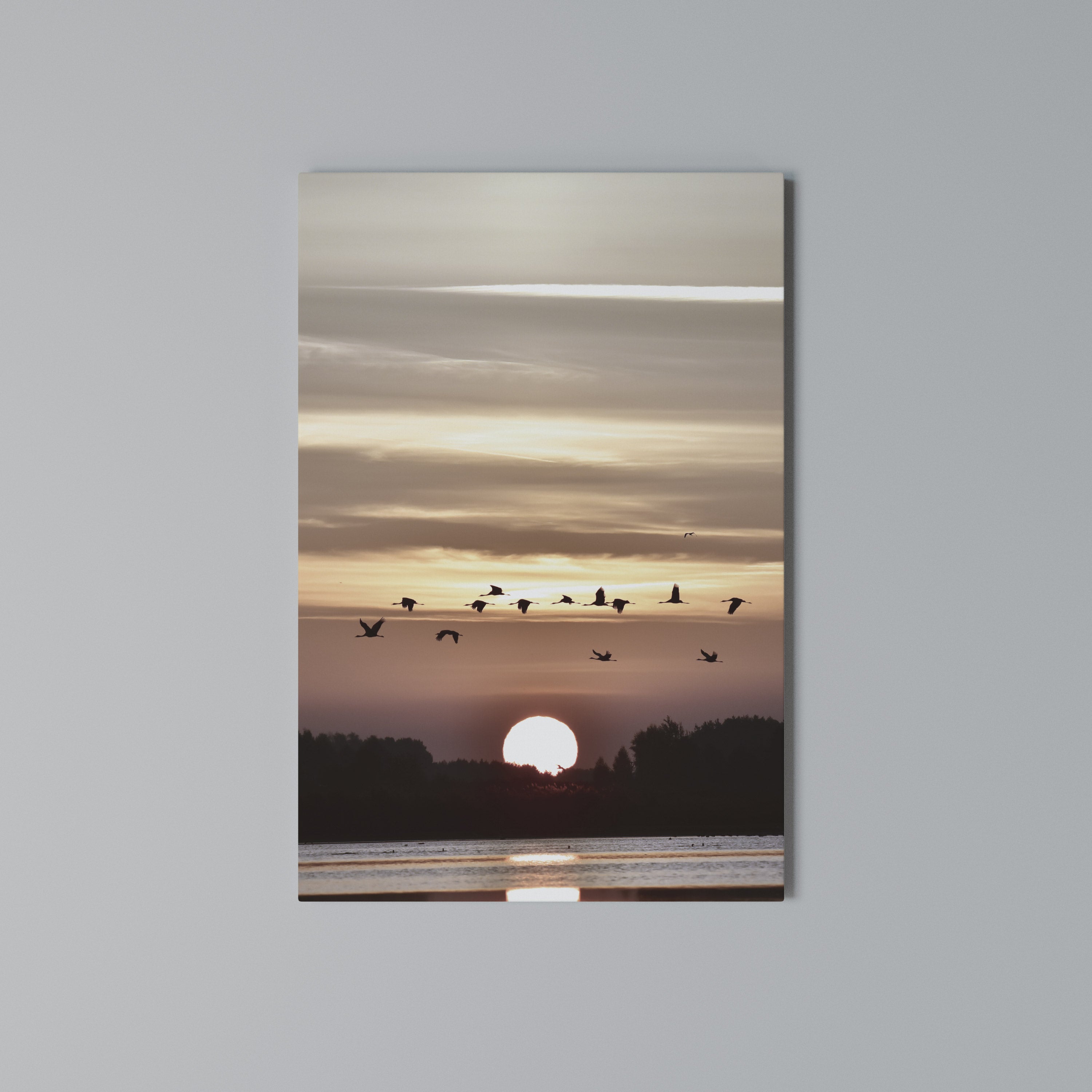 SUNSET FLIGHT SYMPHONY Κατακόρυφος Πίνακας σε Καμβά