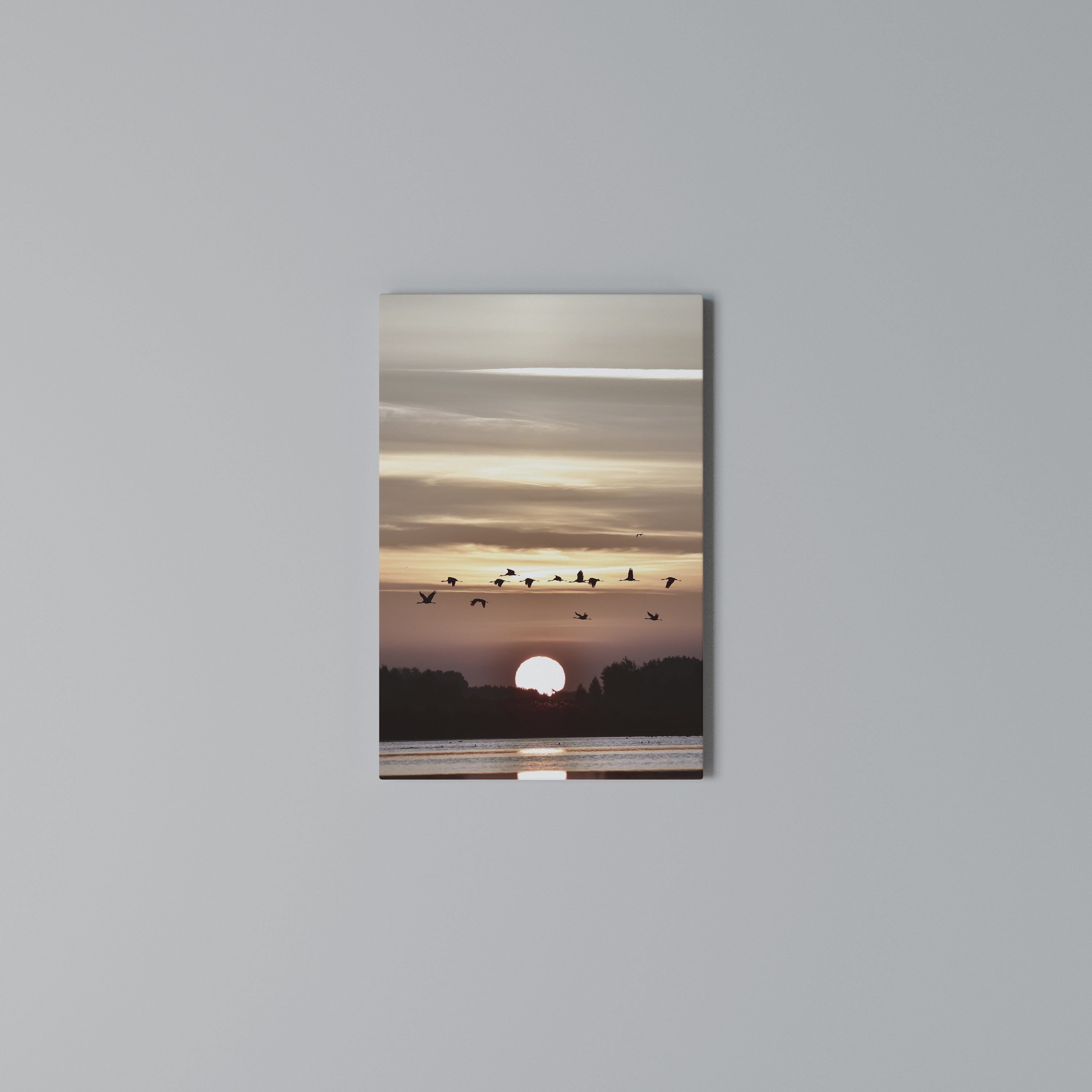 SUNSET FLIGHT SYMPHONY Κατακόρυφος Πίνακας σε Καμβά