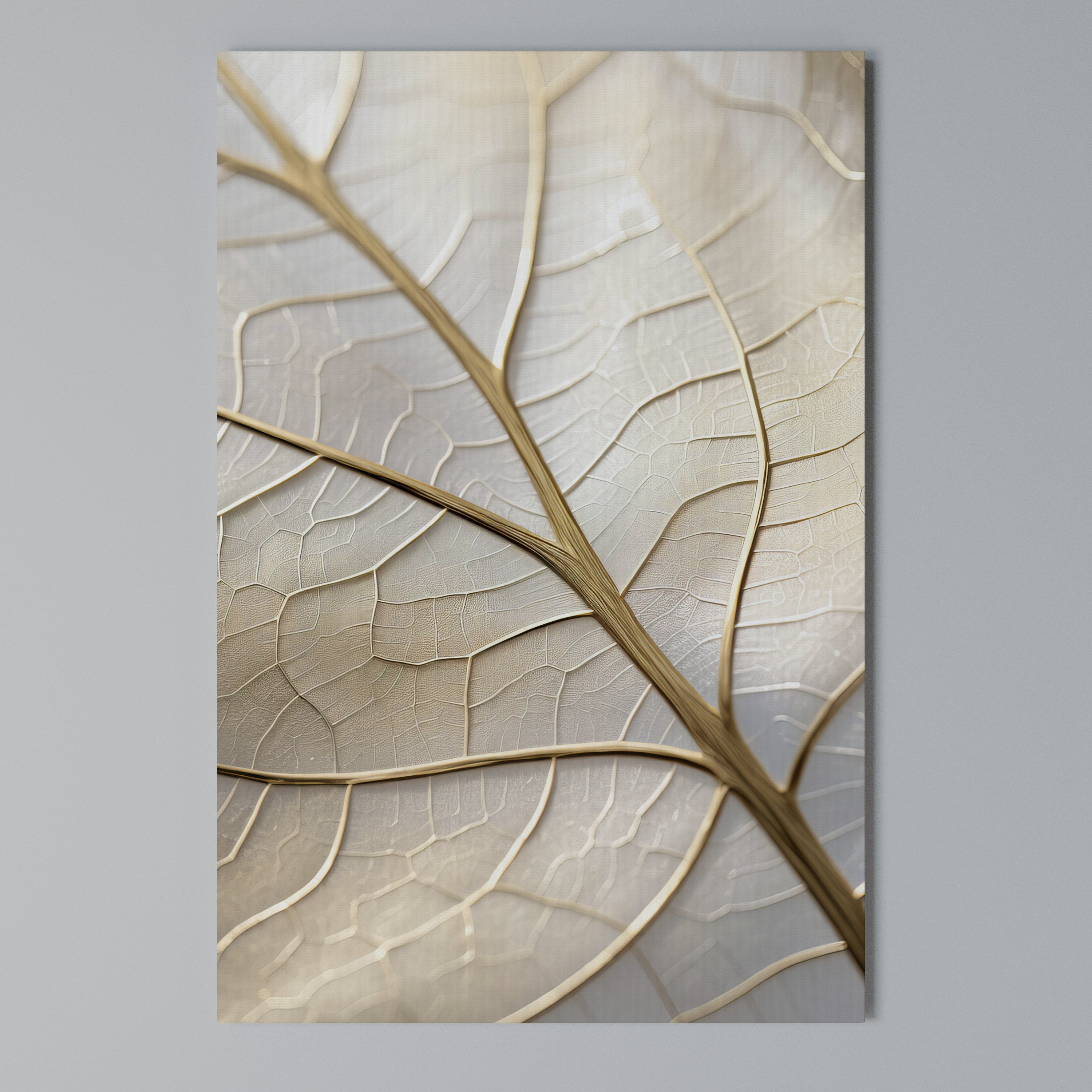 GOLDEN LEAF WHISPERS Κατακόρυφος Πίνακας σε Καμβά