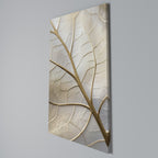 GOLDEN LEAF WHISPERS Vertical Canvas Print