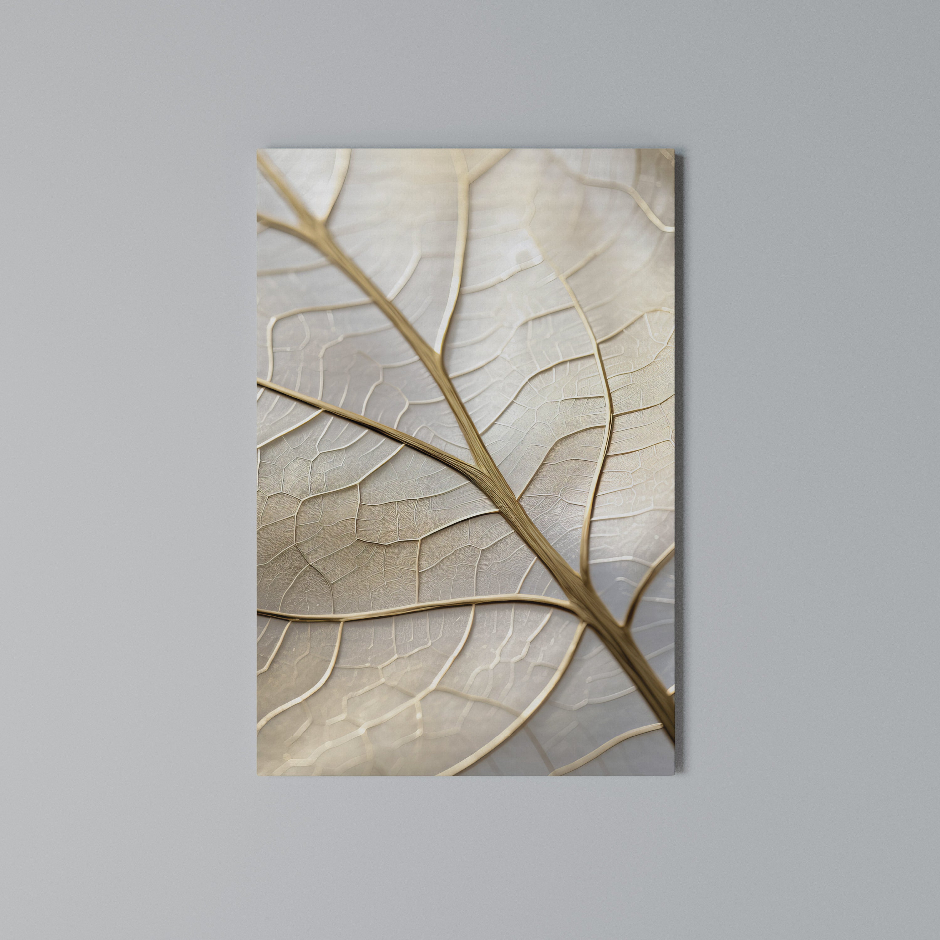 GOLDEN LEAF WHISPERS Κατακόρυφος Πίνακας σε Καμβά