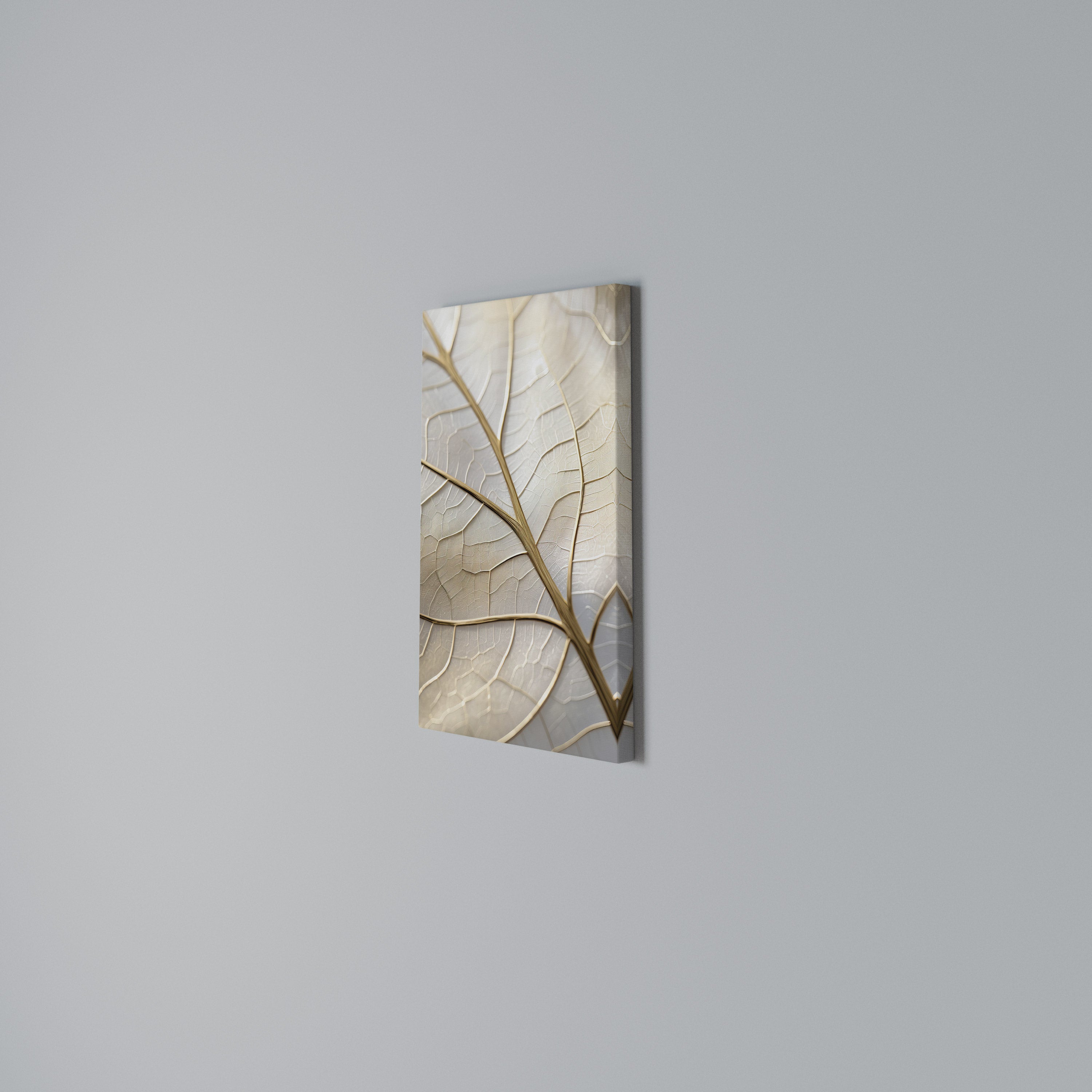 GOLDEN LEAF WHISPERS Vertical Canvas Print