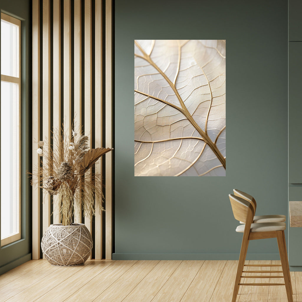 GOLDEN LEAF WHISPERS Αφίσα με κάθετη κόλλα και κολλήματα