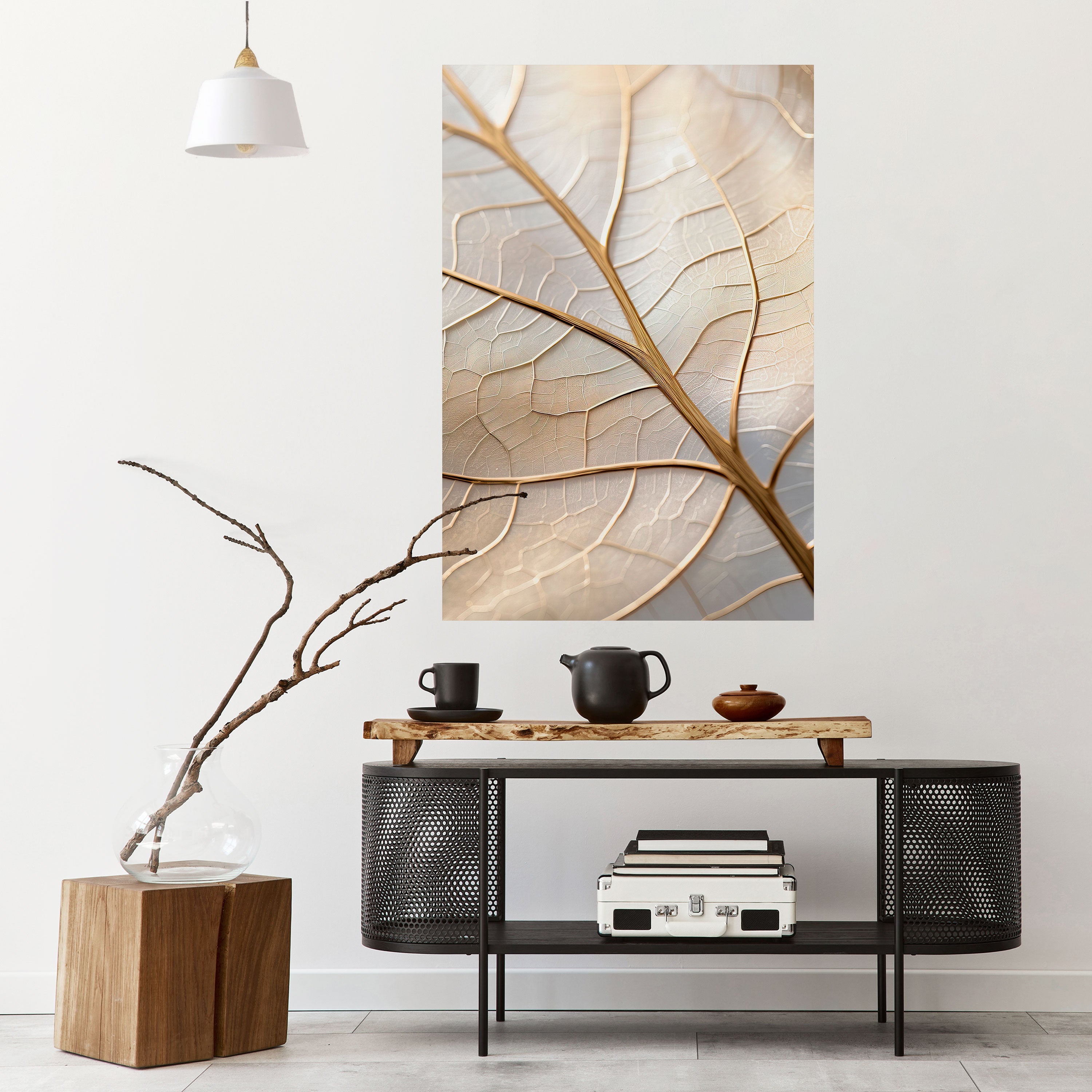 GOLDEN LEAF WHISPERS Αφίσα με κάθετη κόλλα και κολλήματα