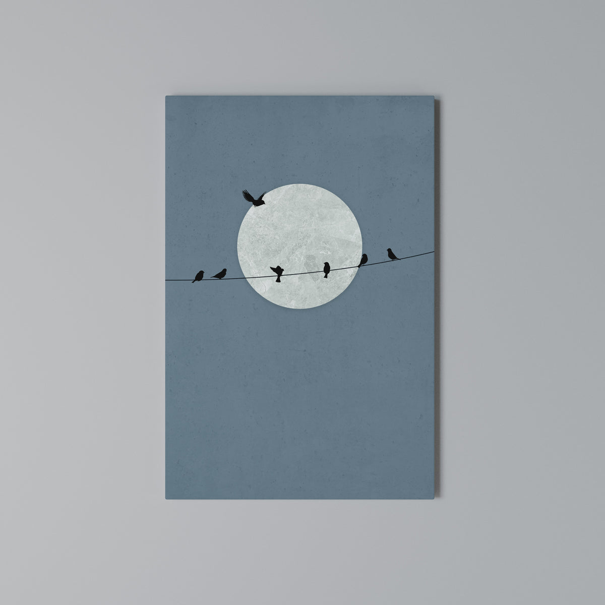 MOONLIT REST Κατακόρυφος Πίνακας σε Καμβά