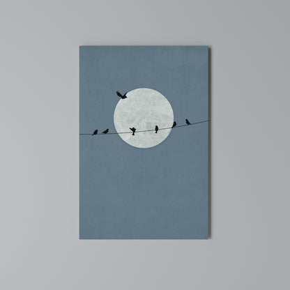 MOONLIT REST Κατακόρυφος Πίνακας σε Καμβά