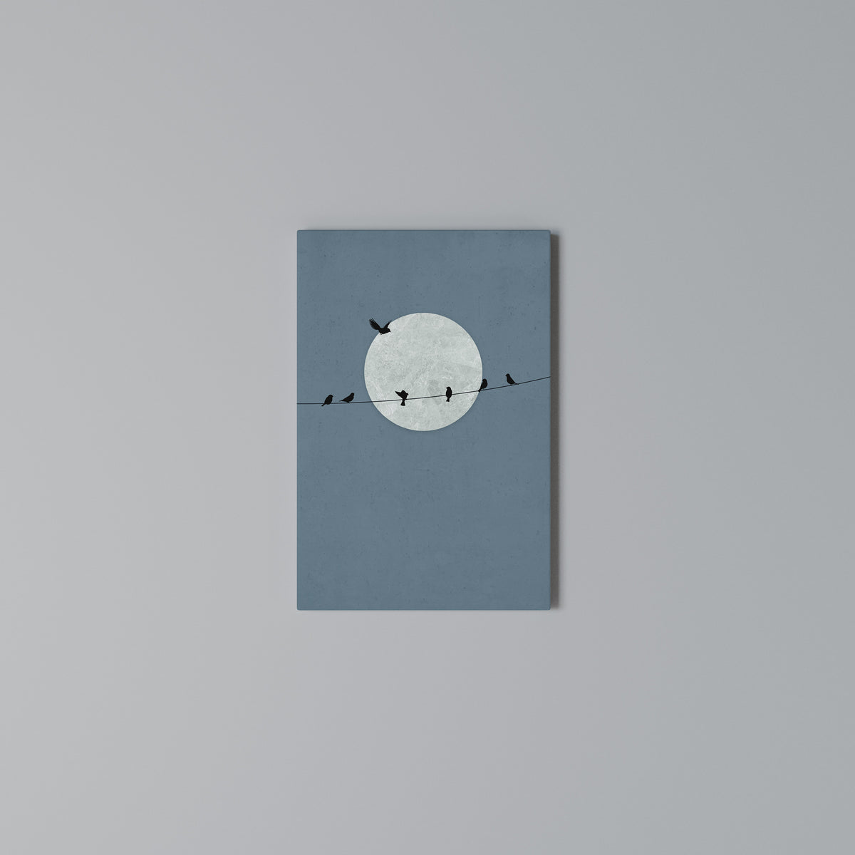 MOONLIT REST Κατακόρυφος Πίνακας σε Καμβά