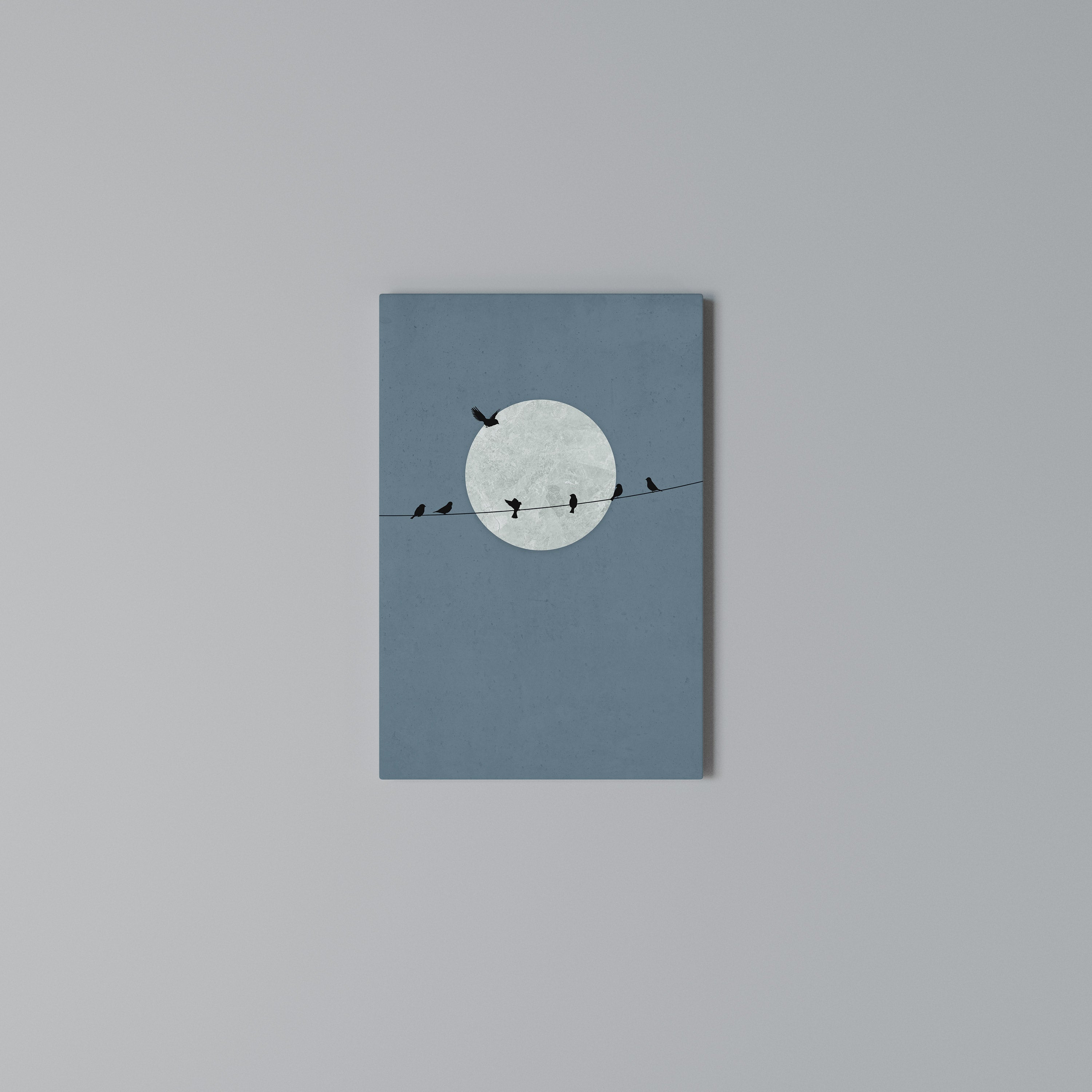 MOONLIT REST Κατακόρυφος Πίνακας σε Καμβά