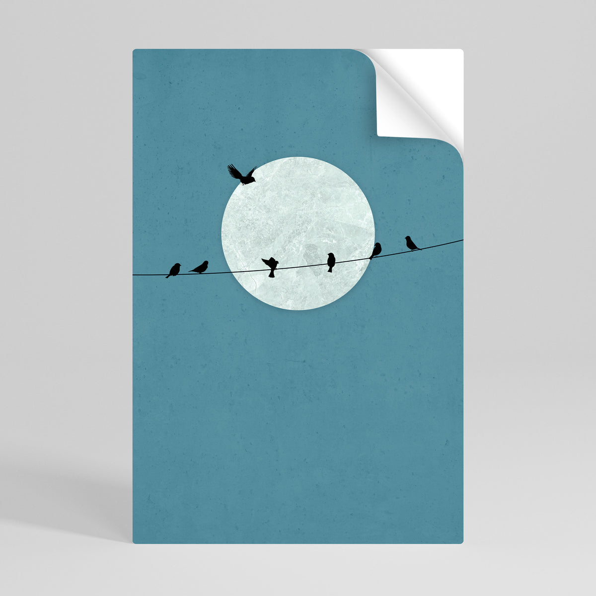 MOONLIT REST Αυτοκόλλητη Αφίσα κάθετη