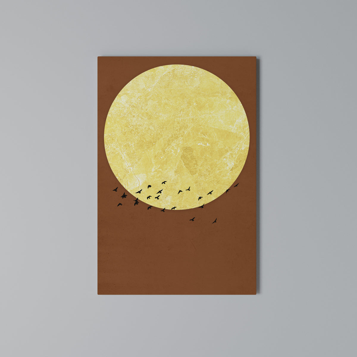 MOONLIT MIGRATION Vertical Canvas Print