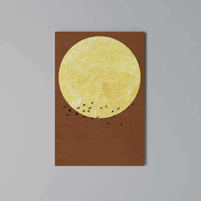MOONLIT MIGRATION Vertical Canvas Print