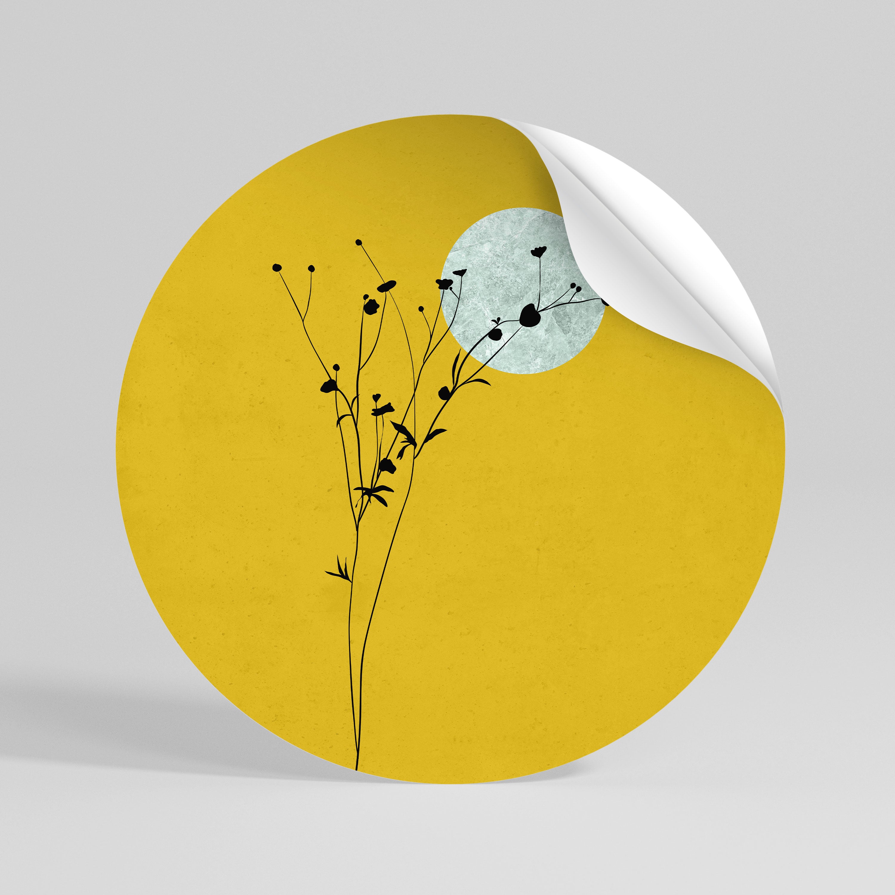 RISE IN THE LIGHT Αυτοκόλλητη Αφίσα στρογγυλή