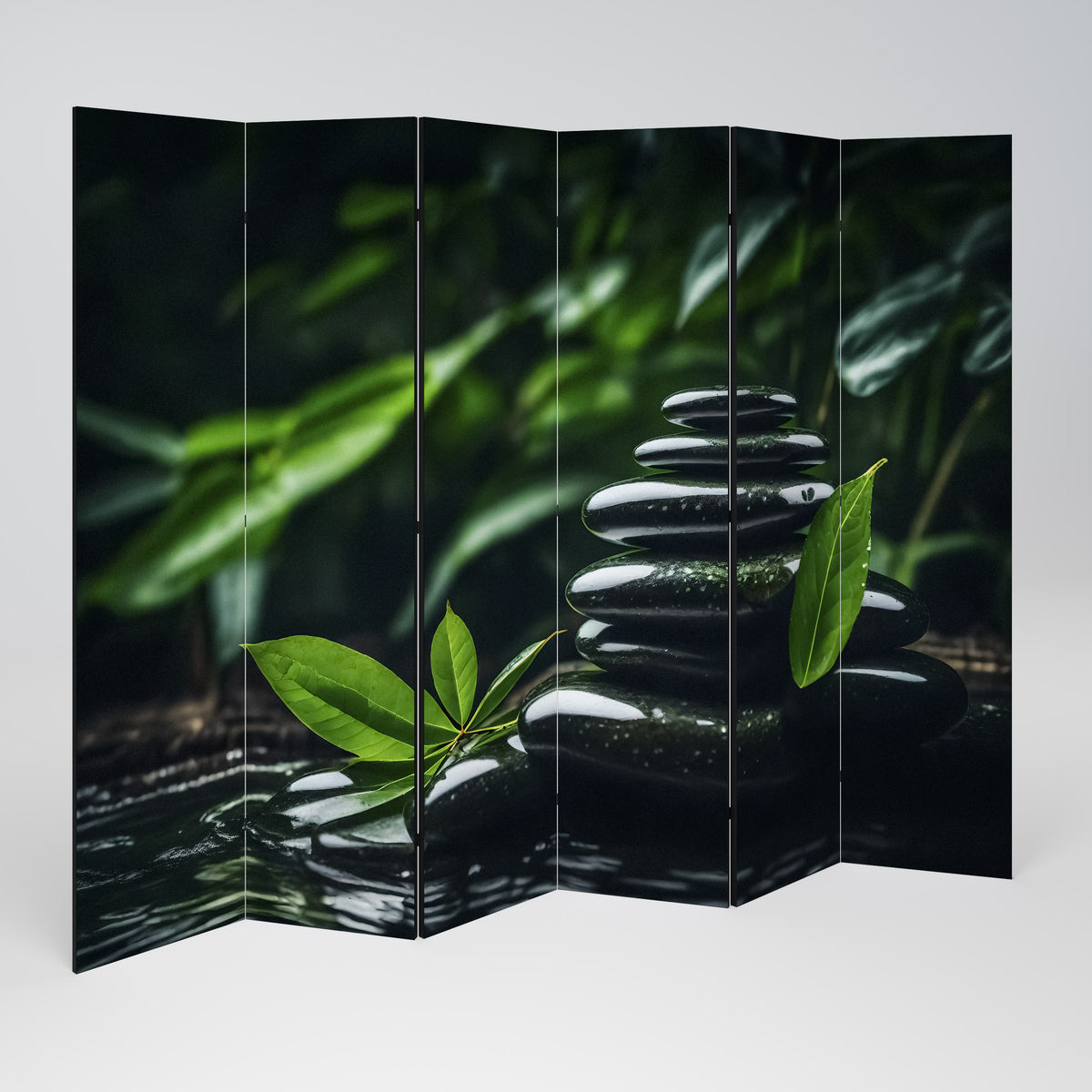 HARMONY STONES 6-Panel Room Divider