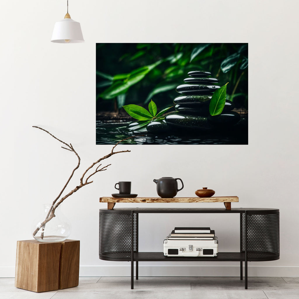 HARMONY STONES Peel and Stick Horizontal Poster