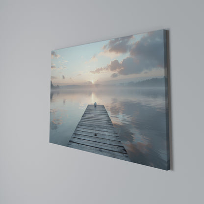GENTLE MORNING MYSTIQUE Horizontal Canvas Print