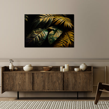 ENIGMATIC FOLIAGE TWILIGHT Horizontal Canvas Print