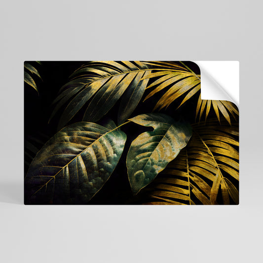 ENIGMATIC FOLIAGE TWILIGHT Αυτοκόλλητη Αφίσα οριζόντια