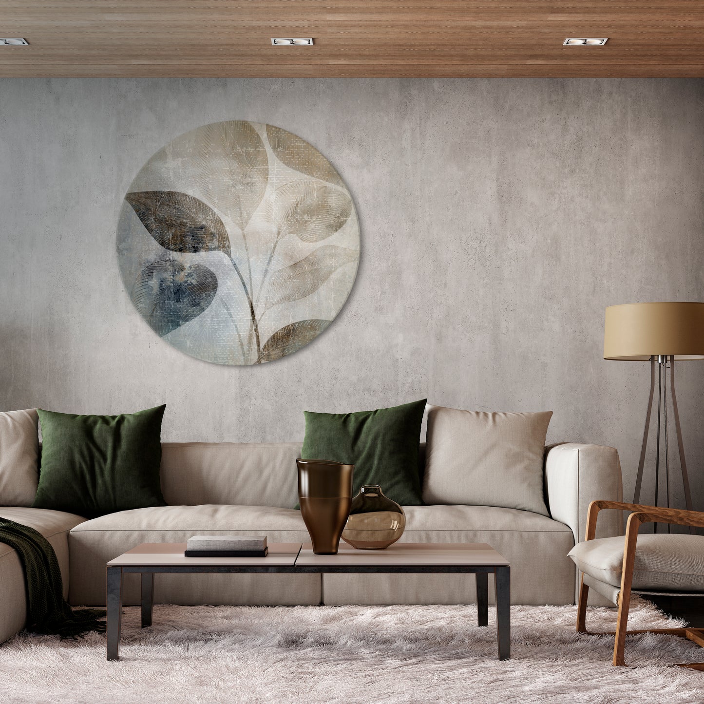SERENE BOTANICAL HARMONY Horizontal Canvas Print