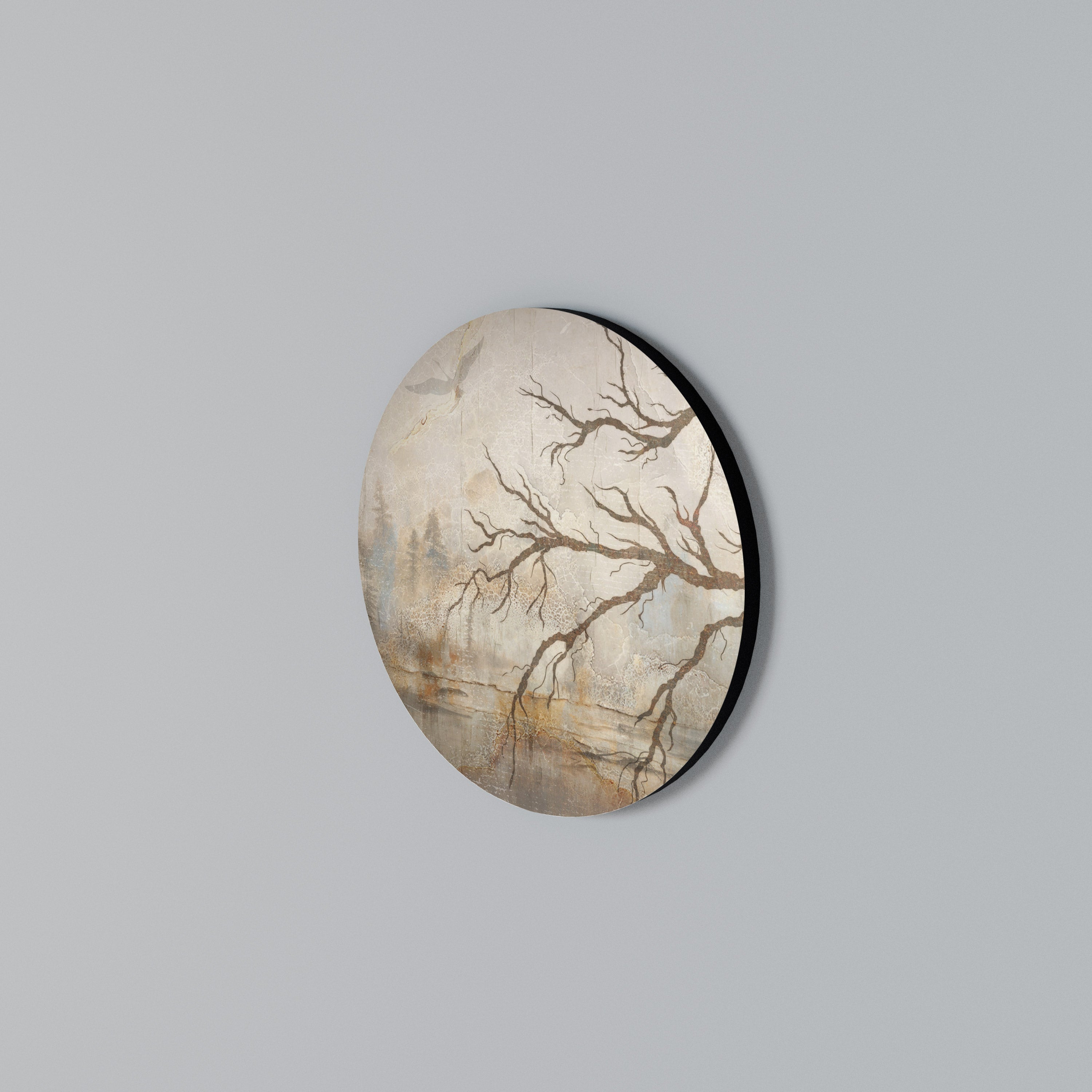 FLIGHT OF FANTASY Round Wall Art