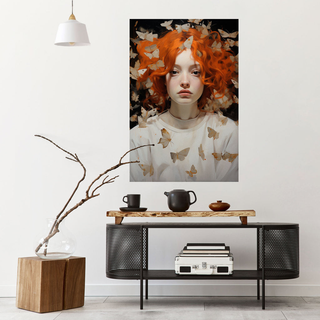Αφίσα BUTTERFLY DREAMS με κάθετη κόλλα και ξεφλούδισμα