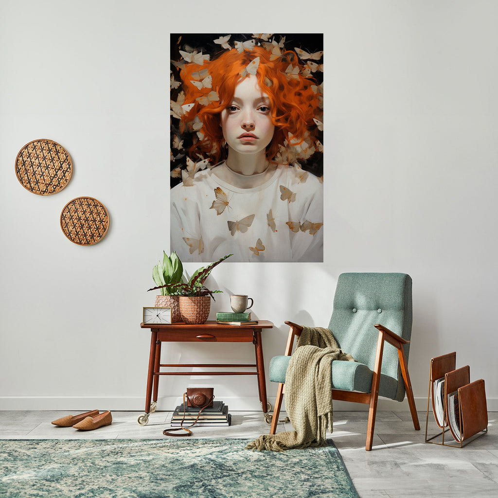 Αφίσα BUTTERFLY DREAMS με κάθετη κόλλα και ξεφλούδισμα