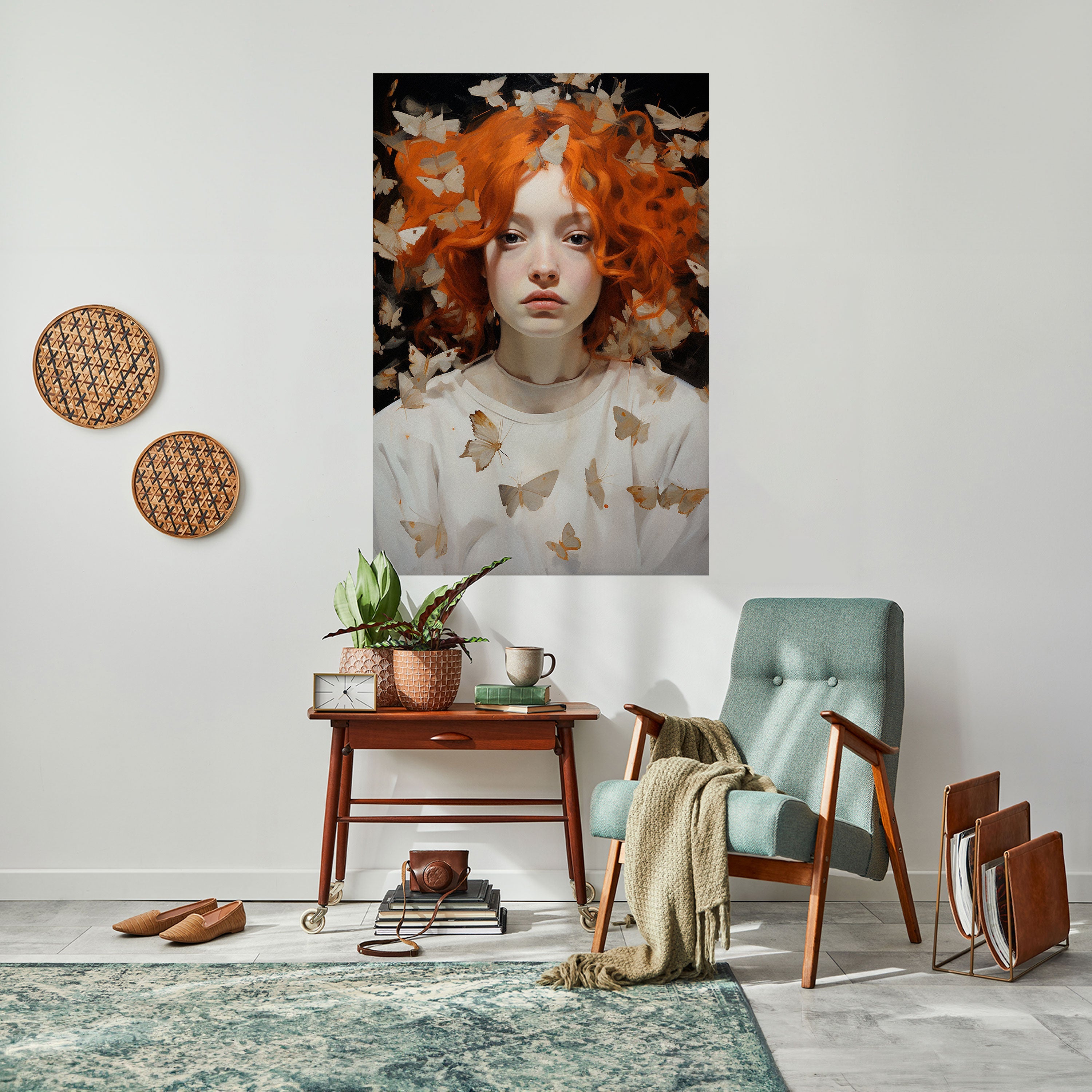 Αφίσα BUTTERFLY DREAMS με κάθετη κόλλα και ξεφλούδισμα