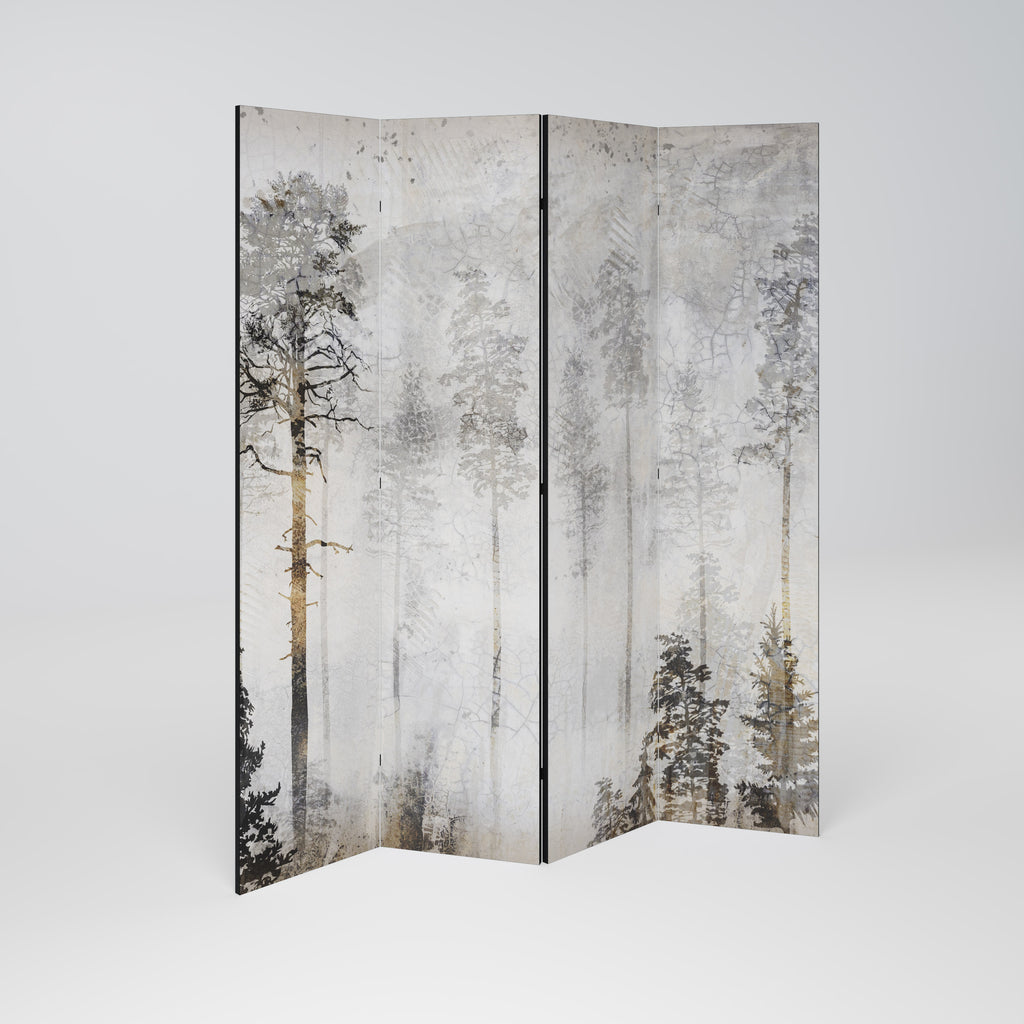FADE IN THE TREES 4-Panel Room Divider
