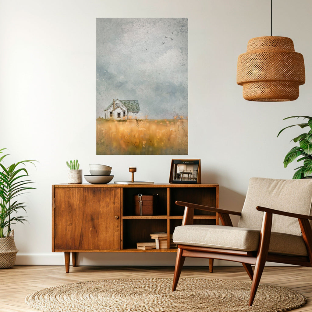 FIELDS OF FADING LIGHT Peel and Stick Vertical Poster
