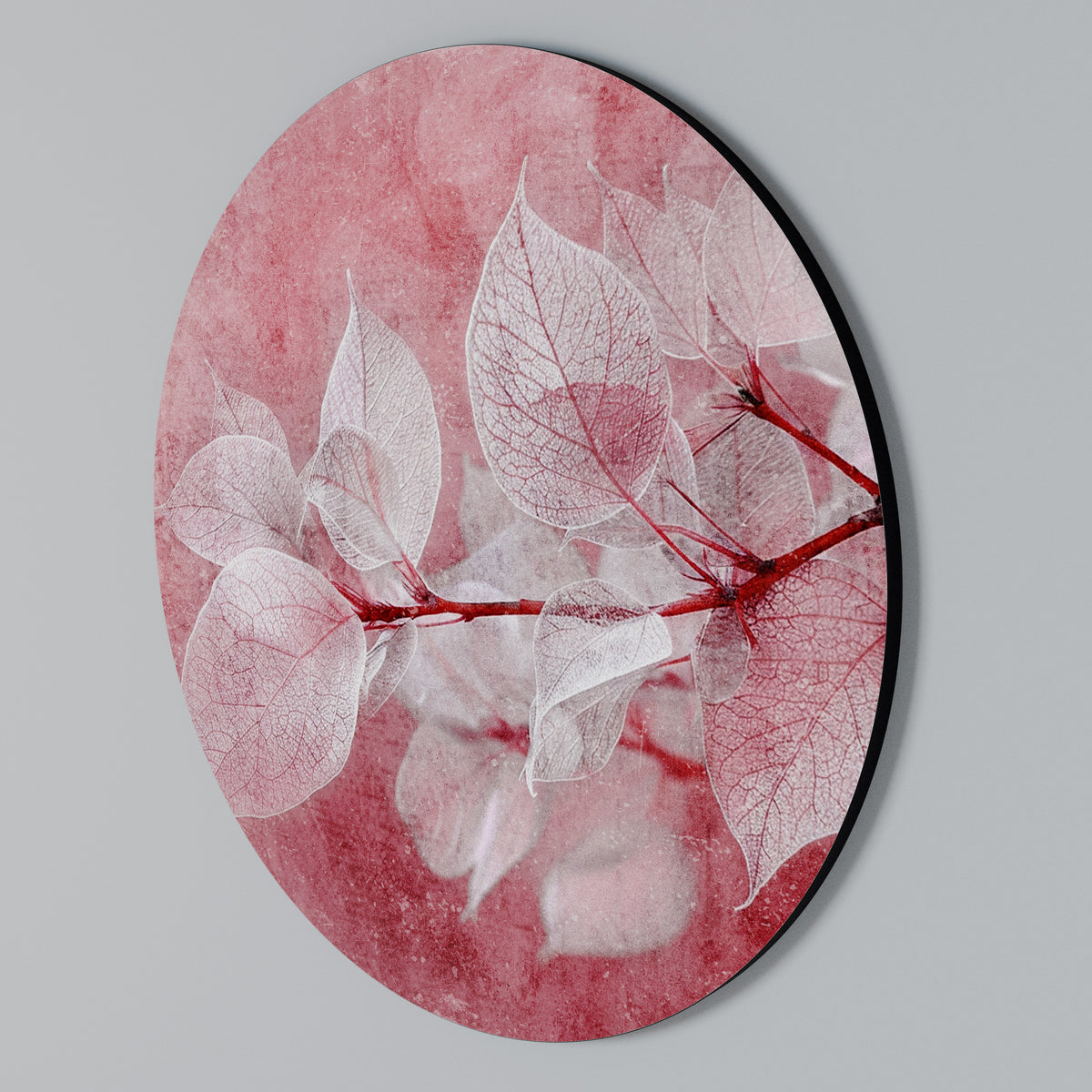 ETHERAL PETAL GLOW Στρογγυλός πίνακας ζωγραφικής