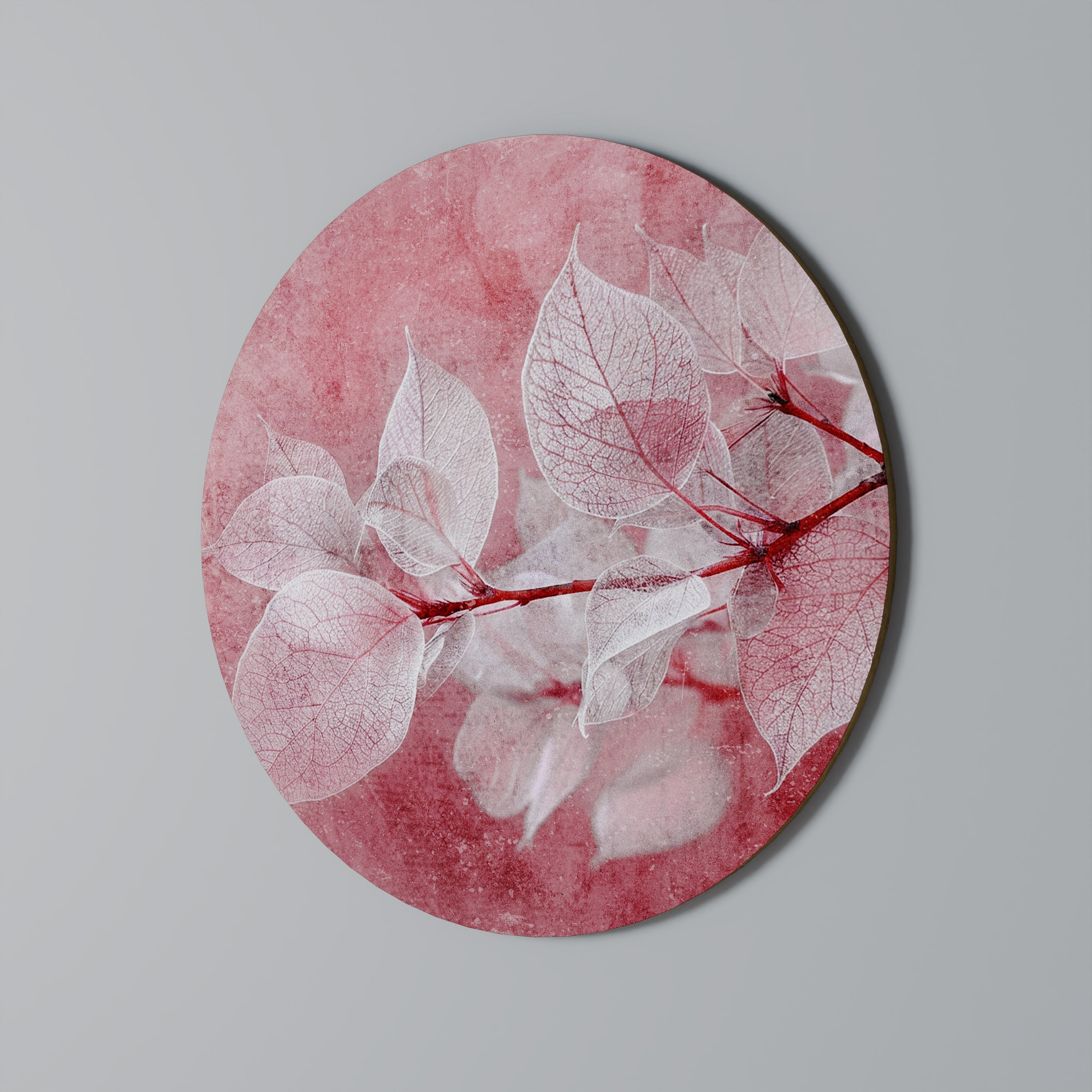 ETHERAL PETAL GLOW Στρογγυλή Τέχνη Τοίχου