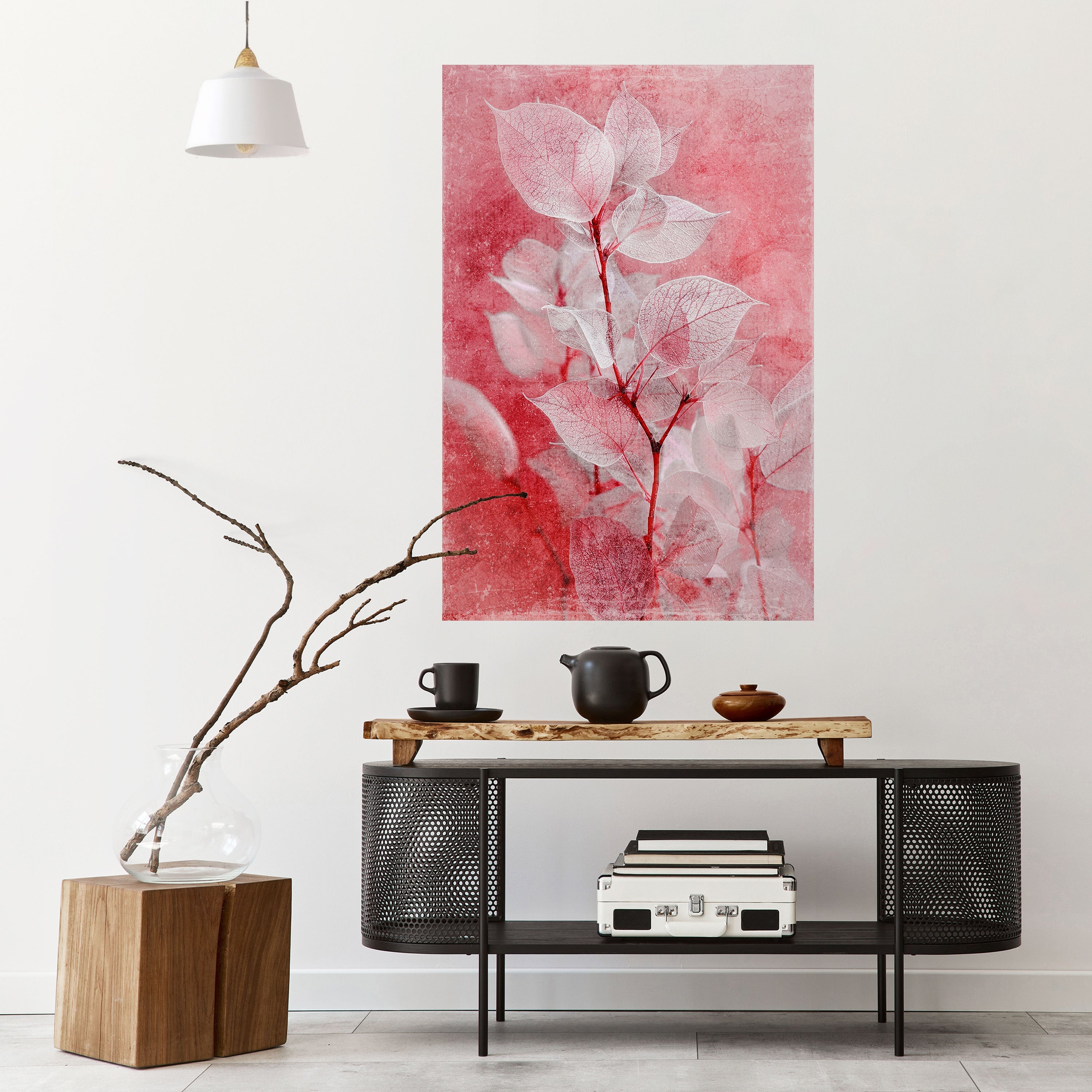ETHERAL PETAL GLOW Αφίσα με κόλλα και κολλήματα σε σχήμα πέτου