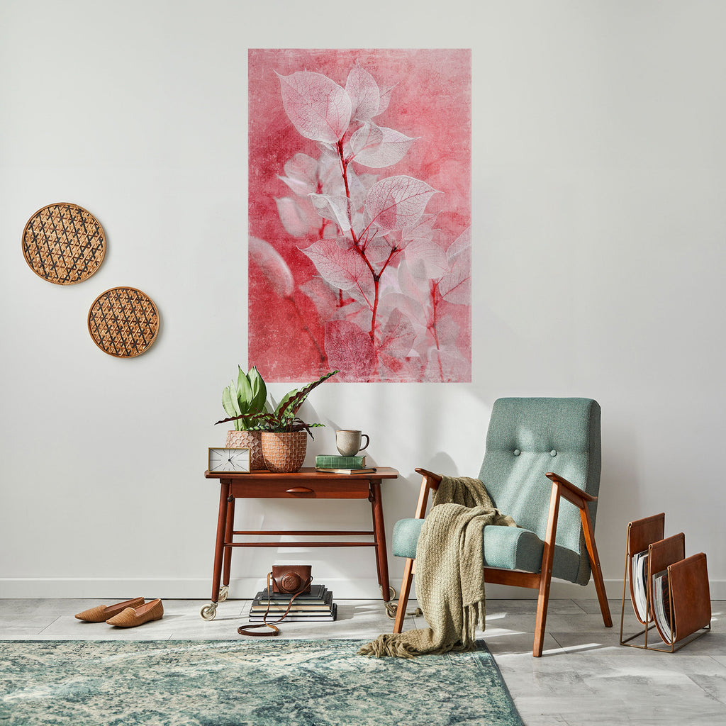 ETHERAL PETAL GLOW Αφίσα με κόλλα και κολλήματα σε σχήμα πέτου