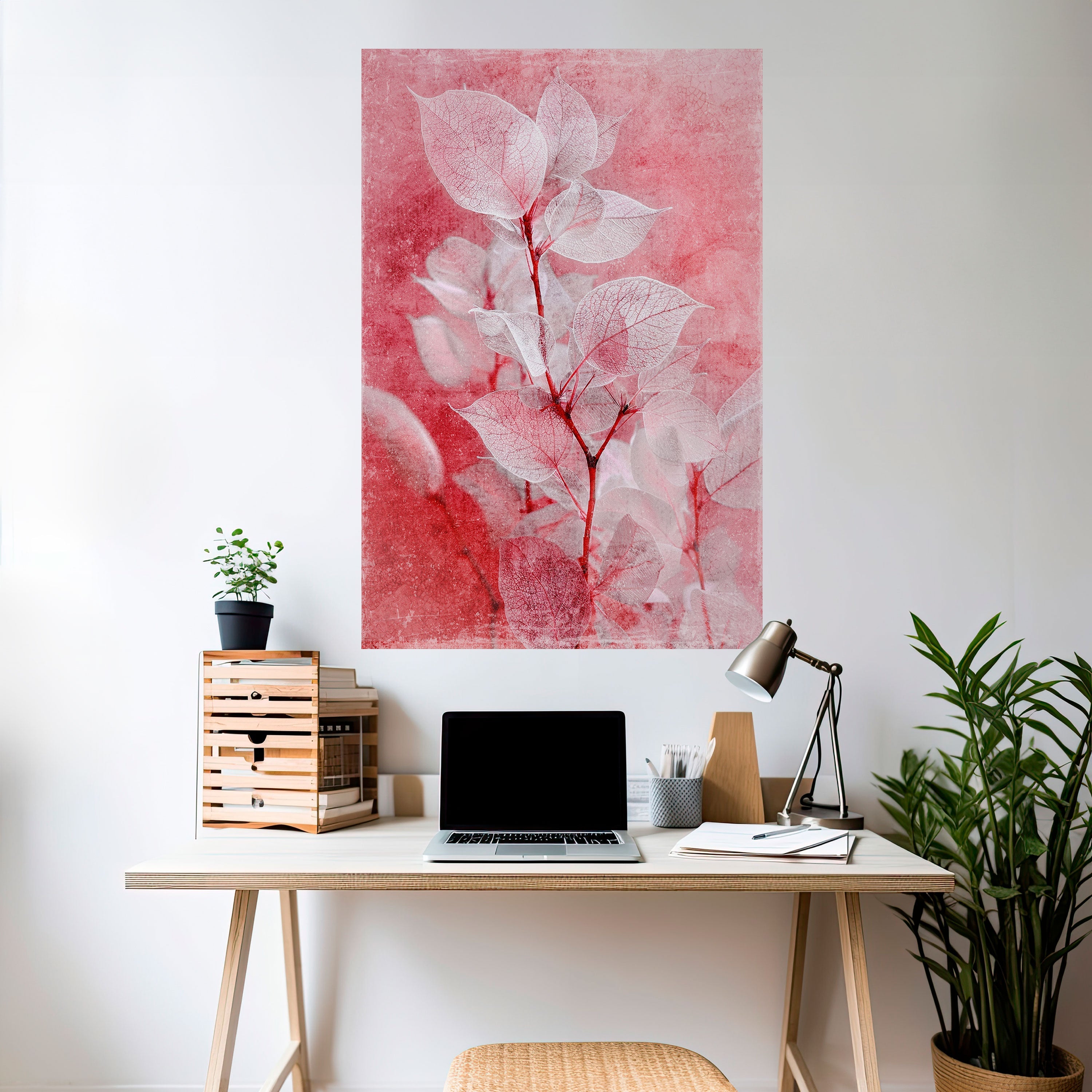 ETHERAL PETAL GLOW Αφίσα με κόλλα και κολλήματα σε σχήμα πέτου