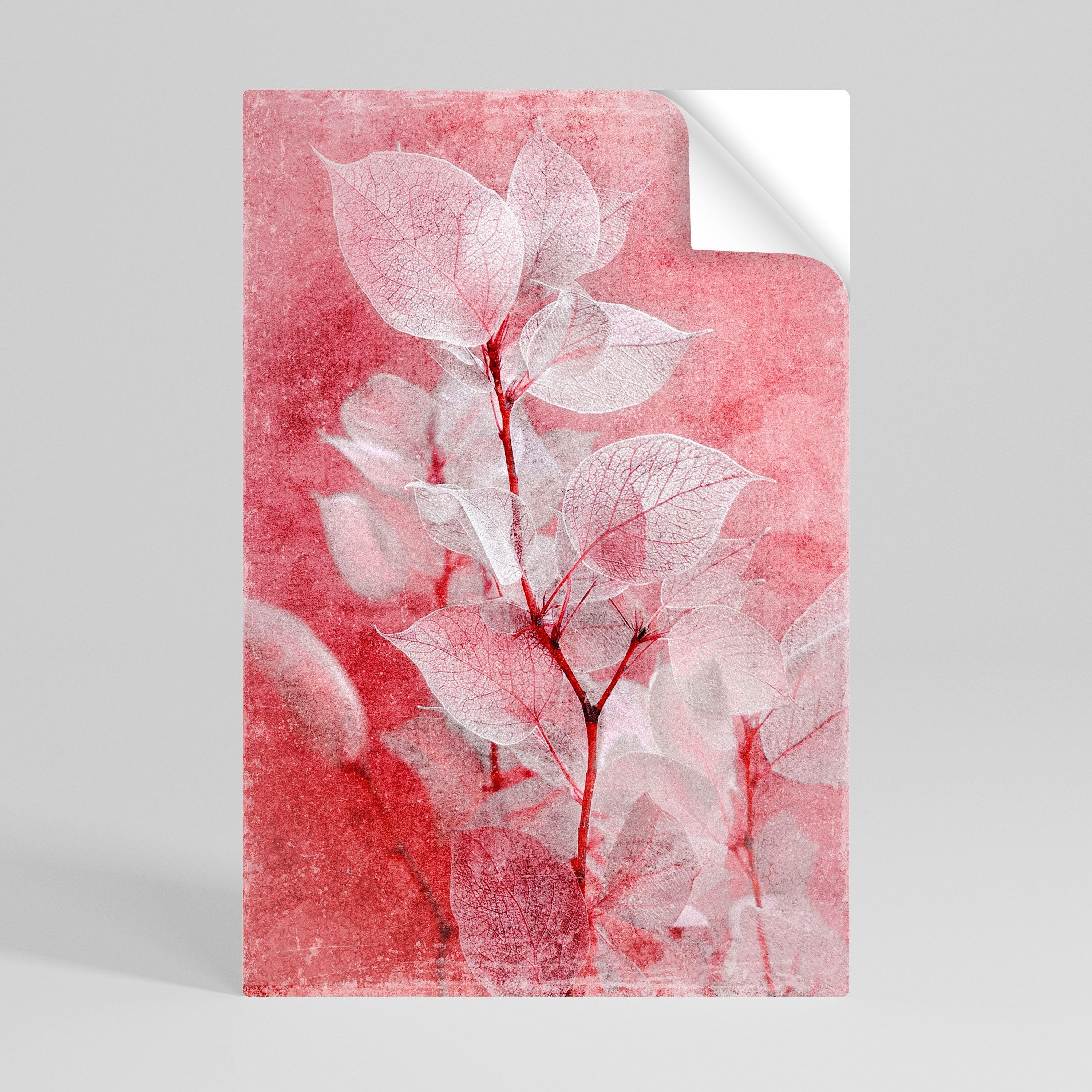 ETHERAL PETAL GLOW Αφίσα με κόλλα και κολλήματα σε σχήμα πέτου
