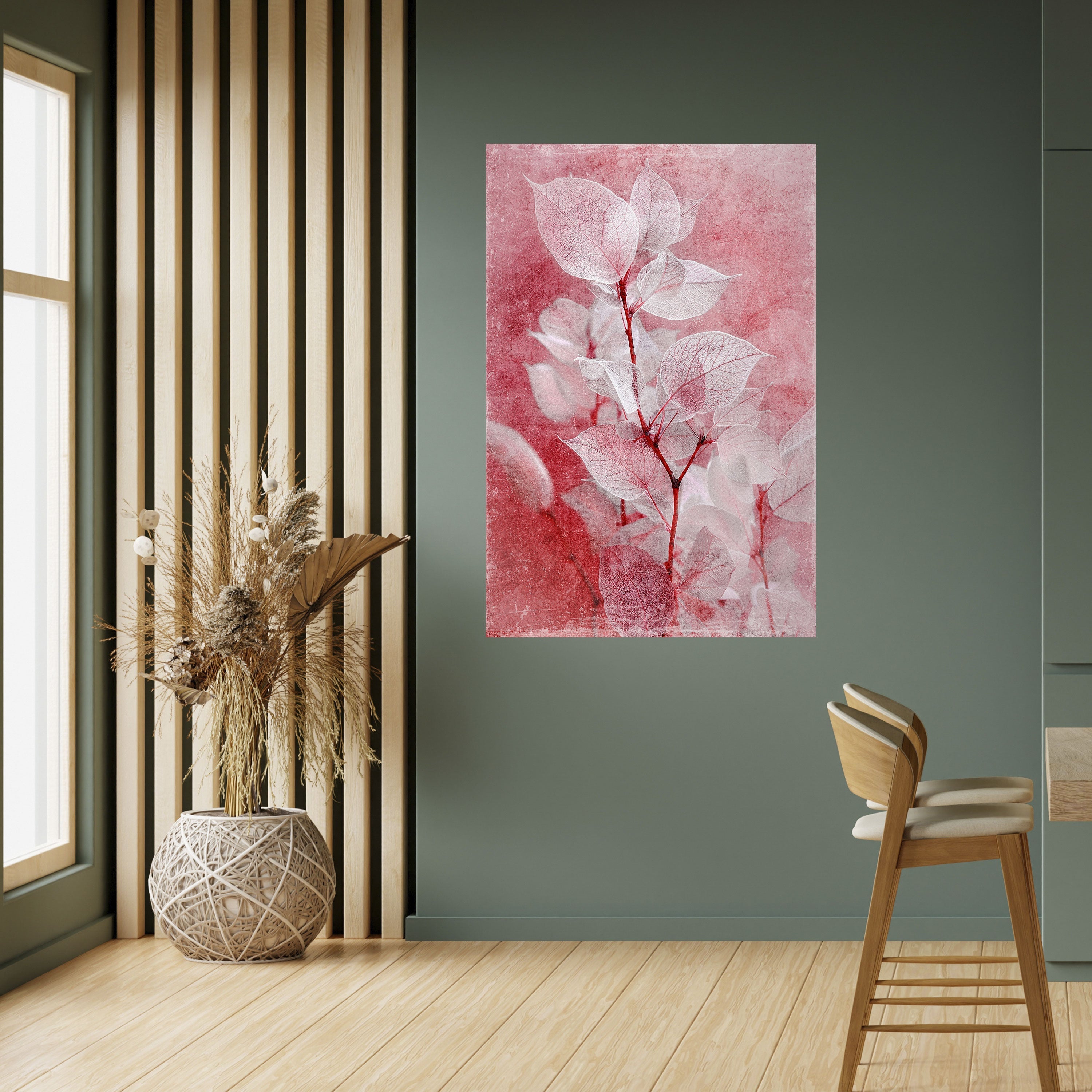 ETHERAL PETAL GLOW Αφίσα με κόλλα και κολλήματα σε σχήμα πέτου