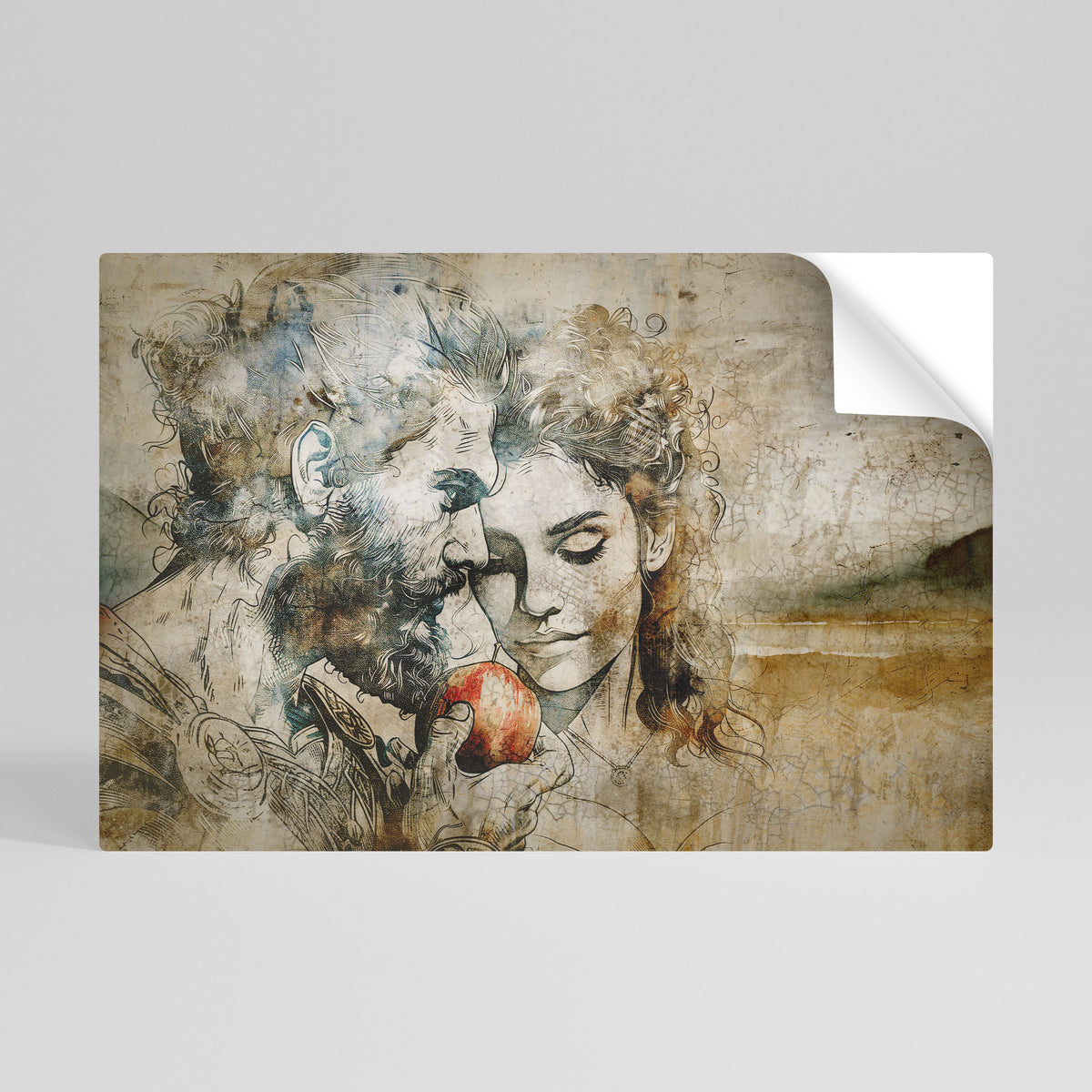 WHISPERS OF TEMPTATION Peel and Stick Horizontal Poster