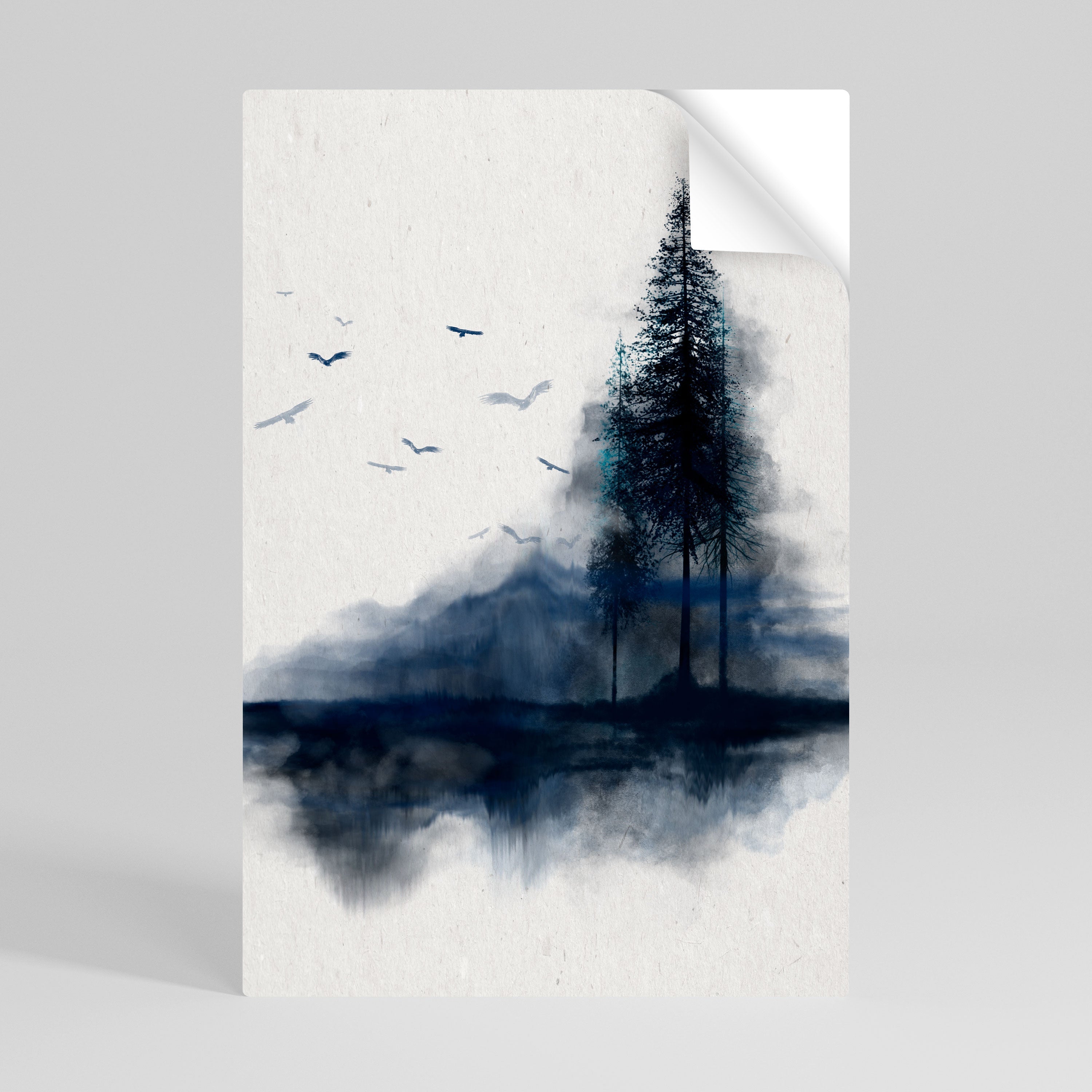 MISTY RECOLLECTION Αφίσα με δυνατότητα ξεφλουδίσματος και κολλήματος κάθετης σχεδίασης