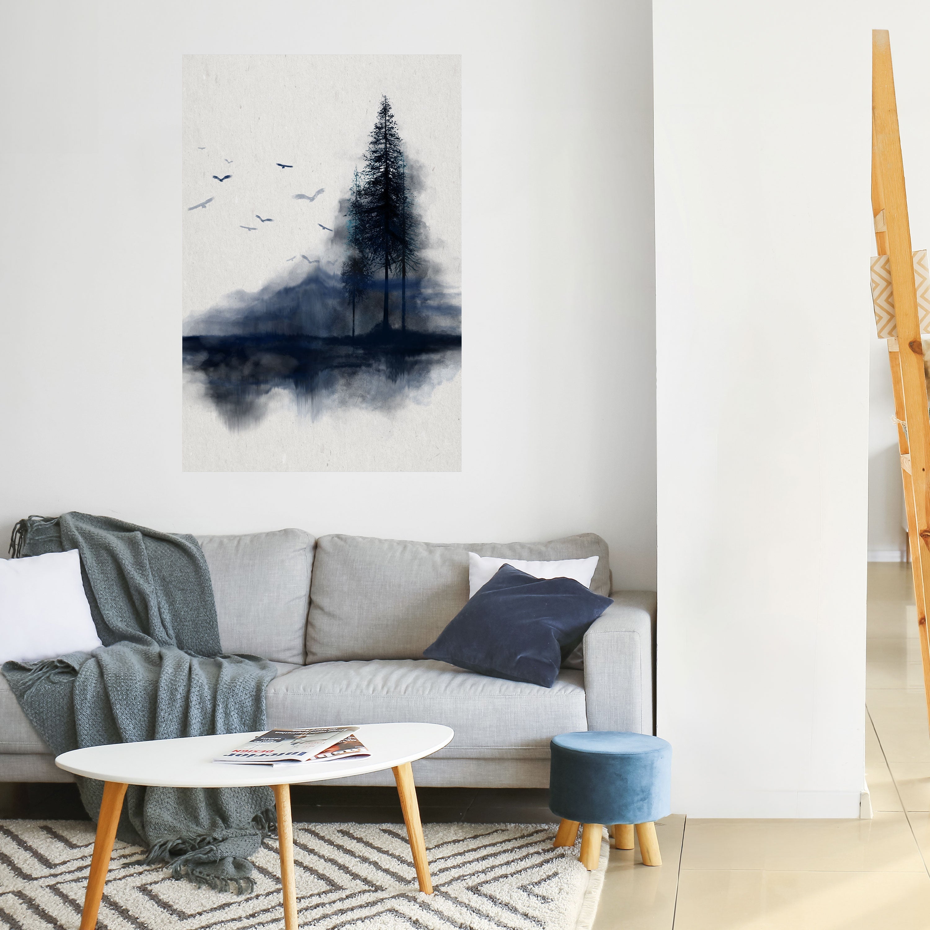 MISTY RECOLLECTION Αφίσα με δυνατότητα ξεφλουδίσματος και κολλήματος κάθετης σχεδίασης