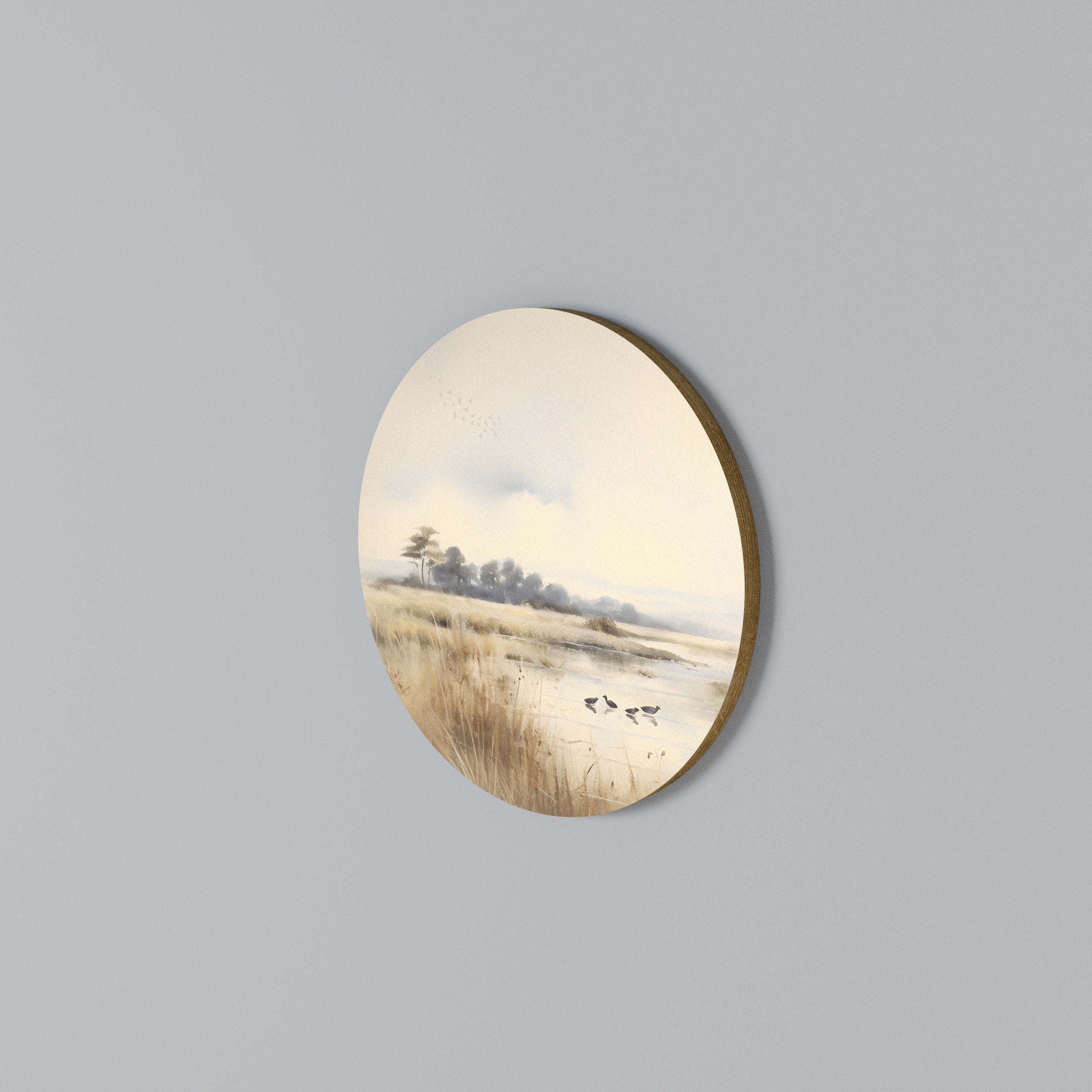 LAKESIDE NOSTALGY Round Wall Art