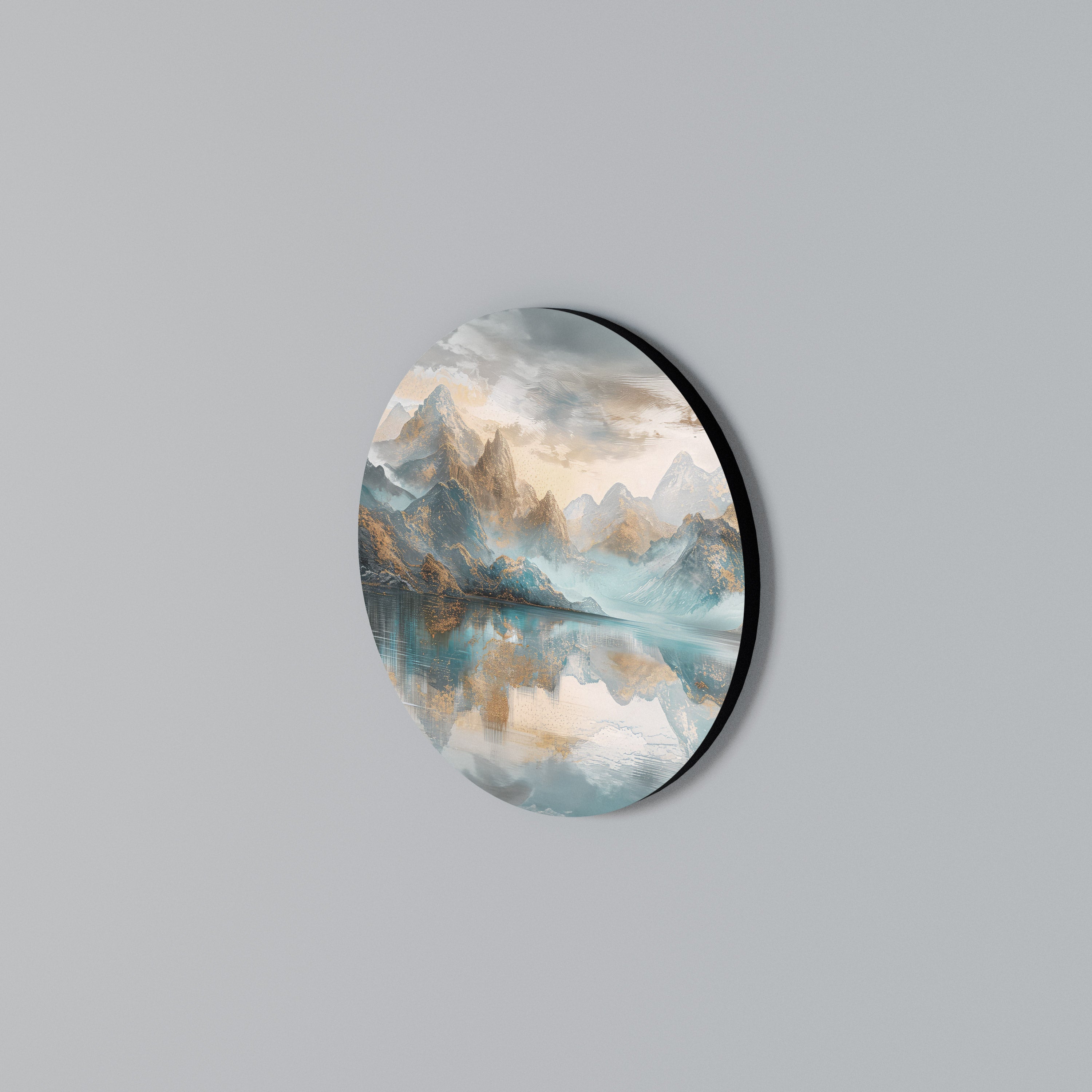AZURE SUMMITS Round Wall Art