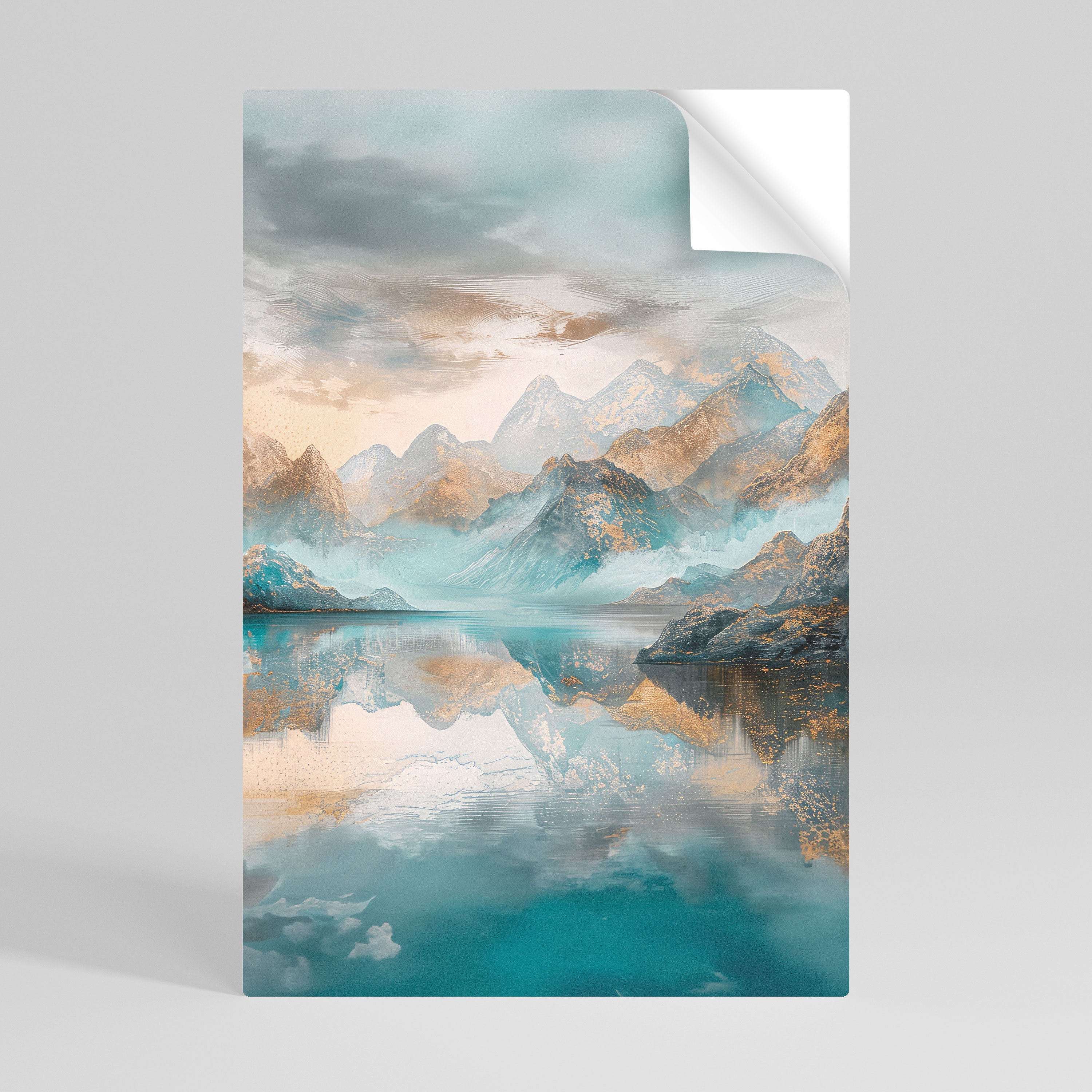 AZURE SUMMITS Αυτοκόλλητη Αφίσα κάθετη