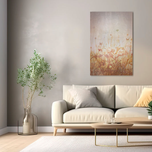 MEADOW BUTTERFLIES Vertical Canvas Print