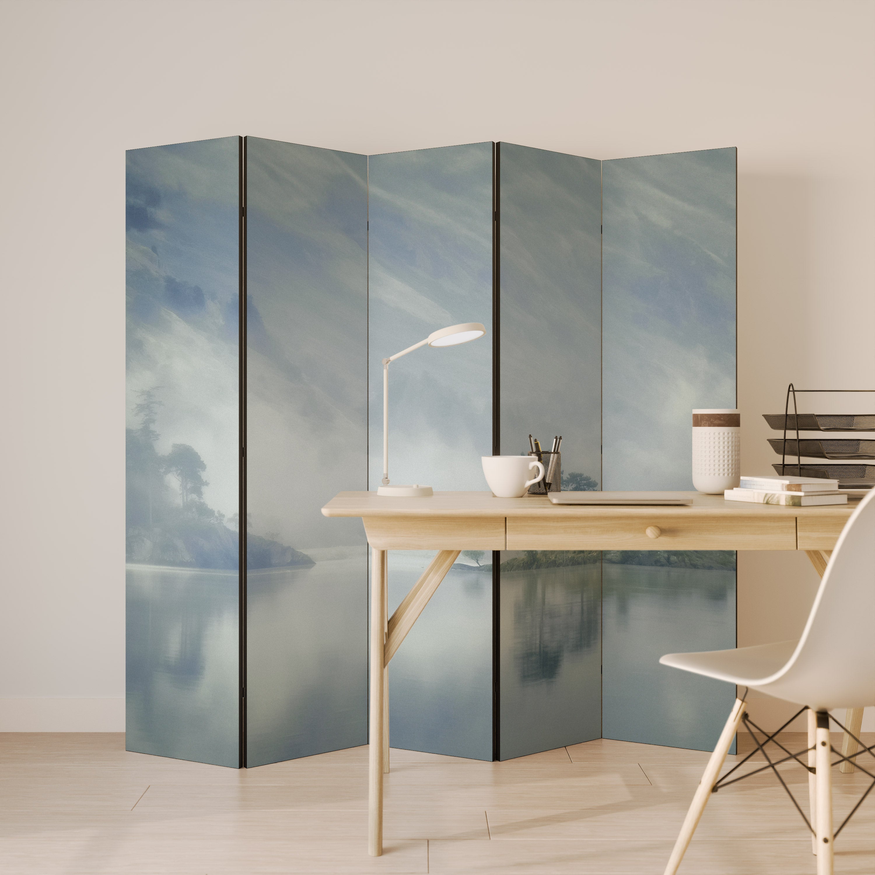 SILVER LAKE Παραβάν με 5 πάνελ