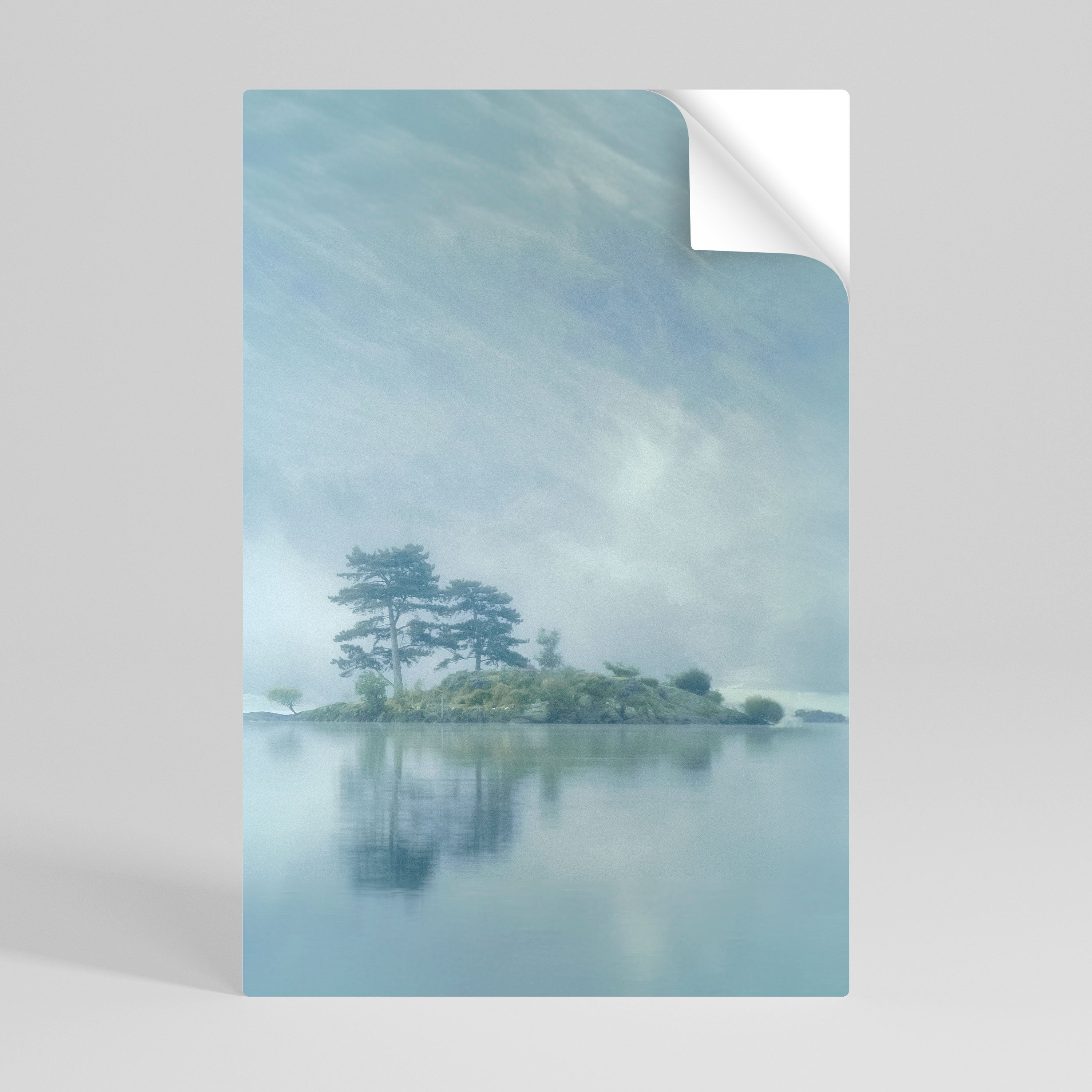 SILVER LAKE Αυτοκόλλητη Αφίσα κάθετη