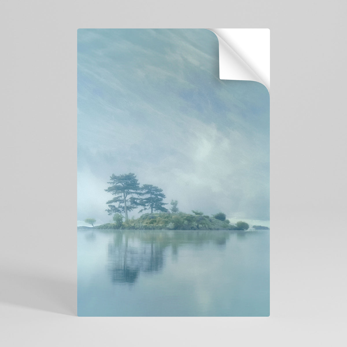 SILVER LAKE Αυτοκόλλητη Αφίσα κάθετη